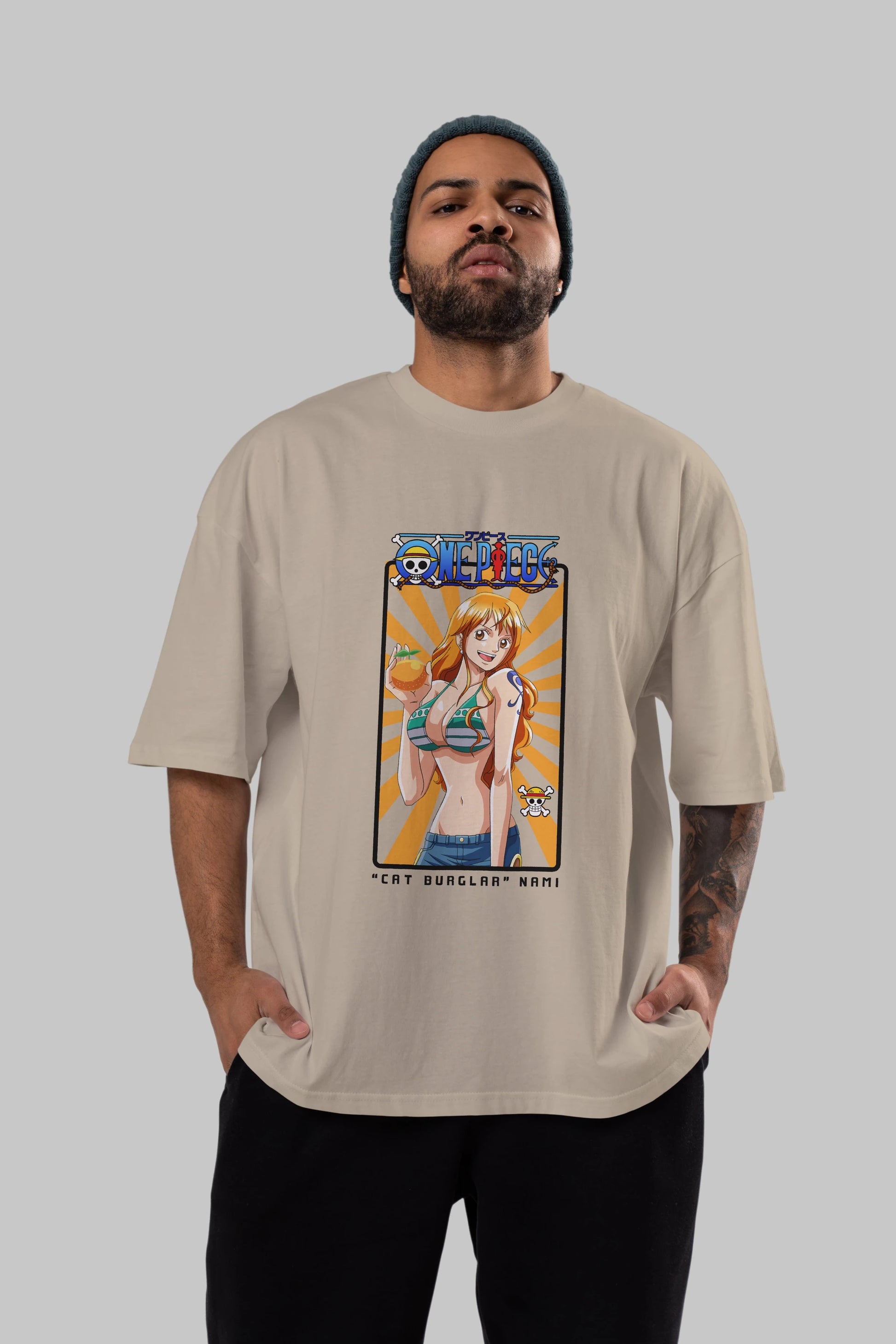Nami Anime Ön Baskılı Oversize t-shirt Erkek Kadın Unisex