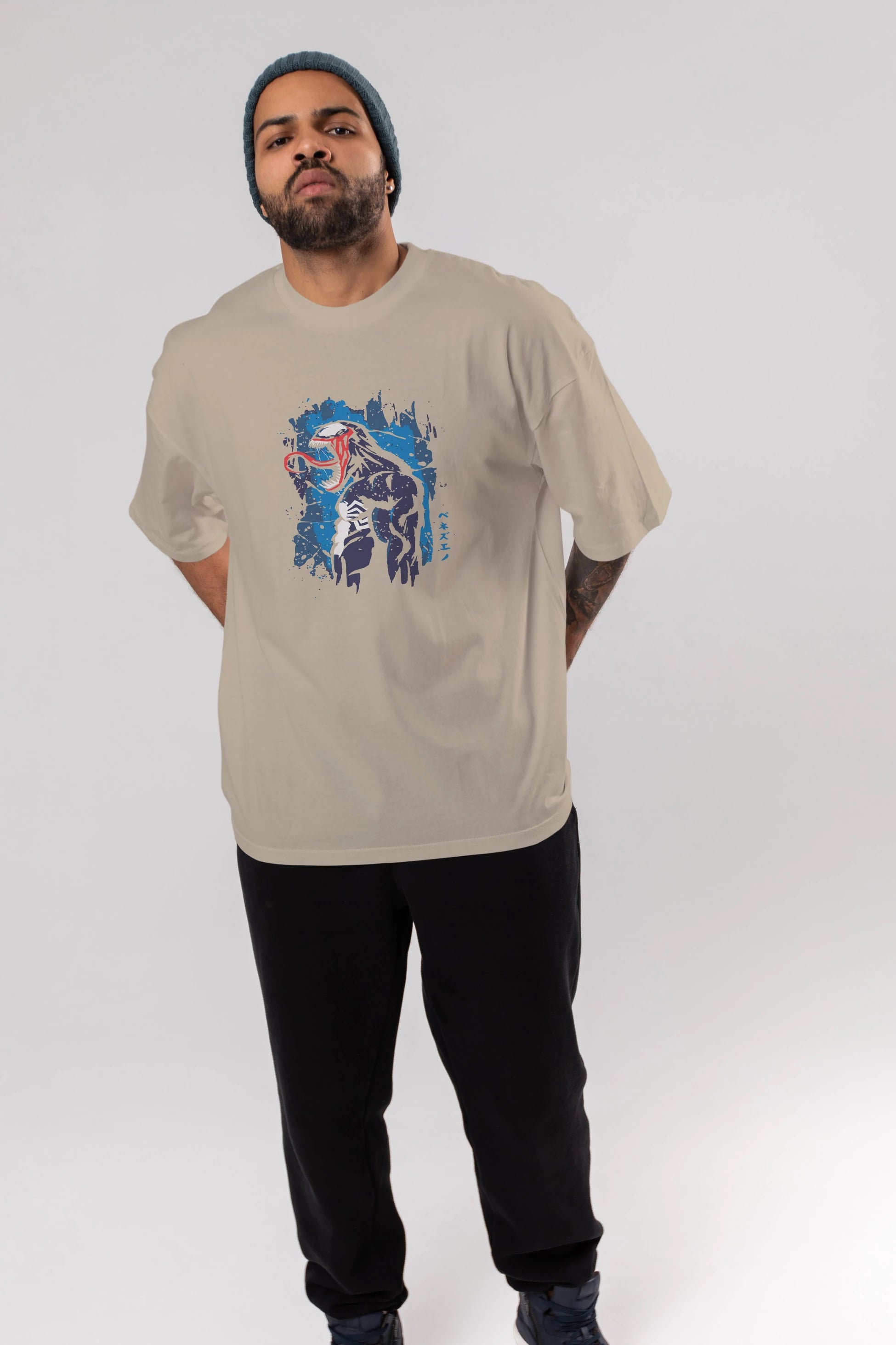 Venom (24) Ön Baskılı Oversize t-shirt Erkek Kadın Unisex %100 Pamuk Bisiklet Yaka tişort
