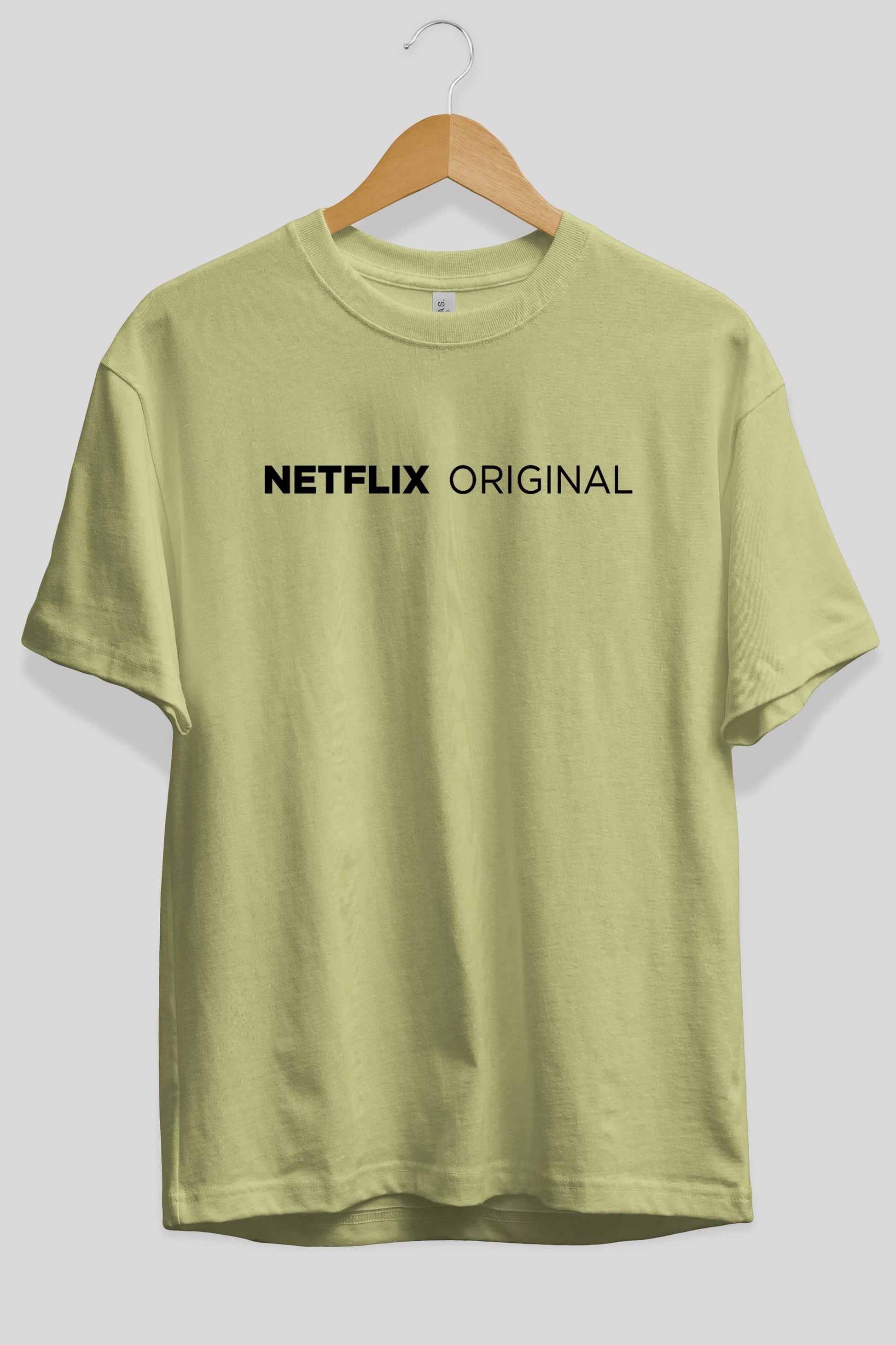 Netflix Original Ön Baskılı Oversize t-shirt %100 pamuk Erkek Kadın Unisex