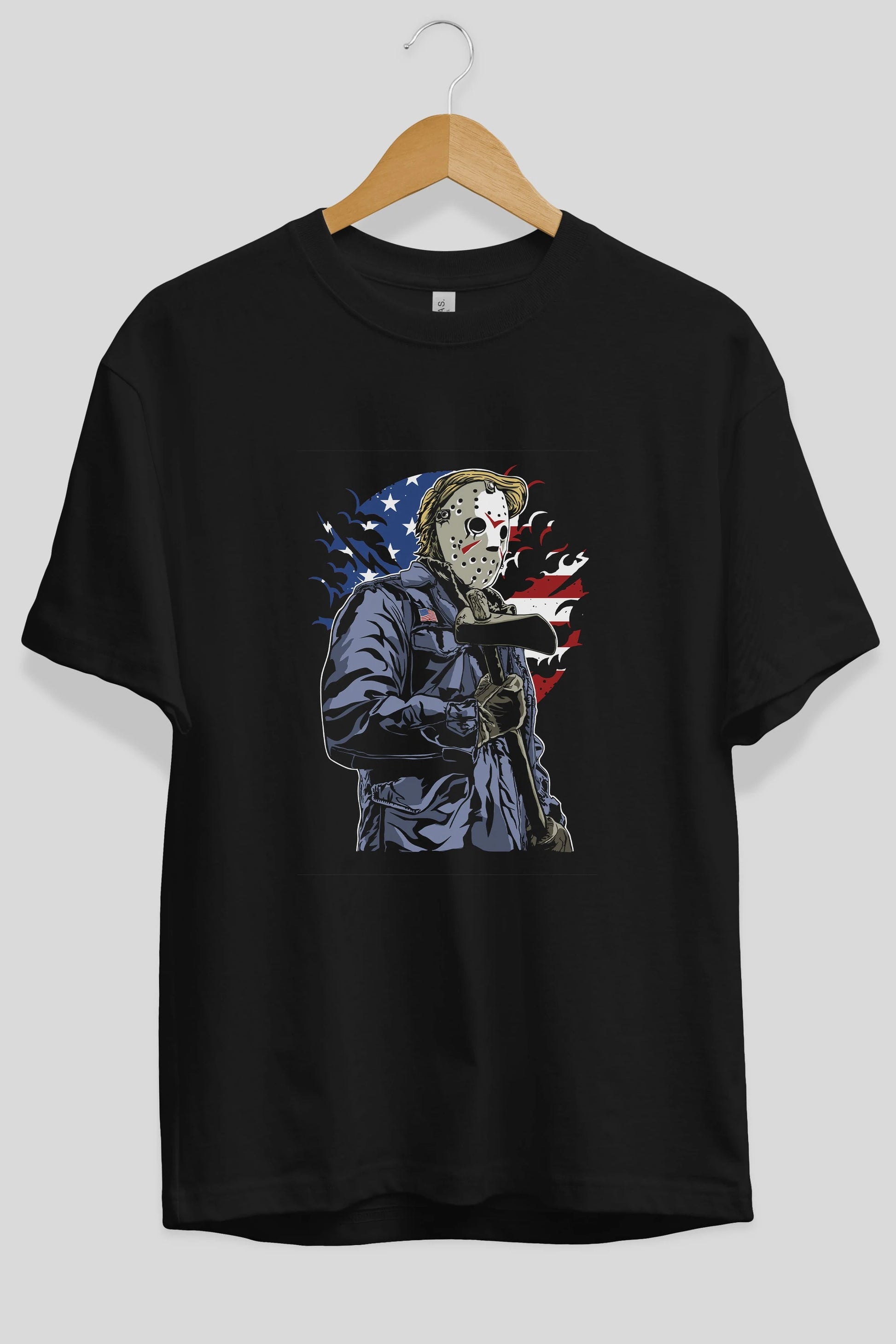 American Killer Ön Baskılı Oversize t-shirt Erkek Kadın Unisex %100 Pamuk tişort