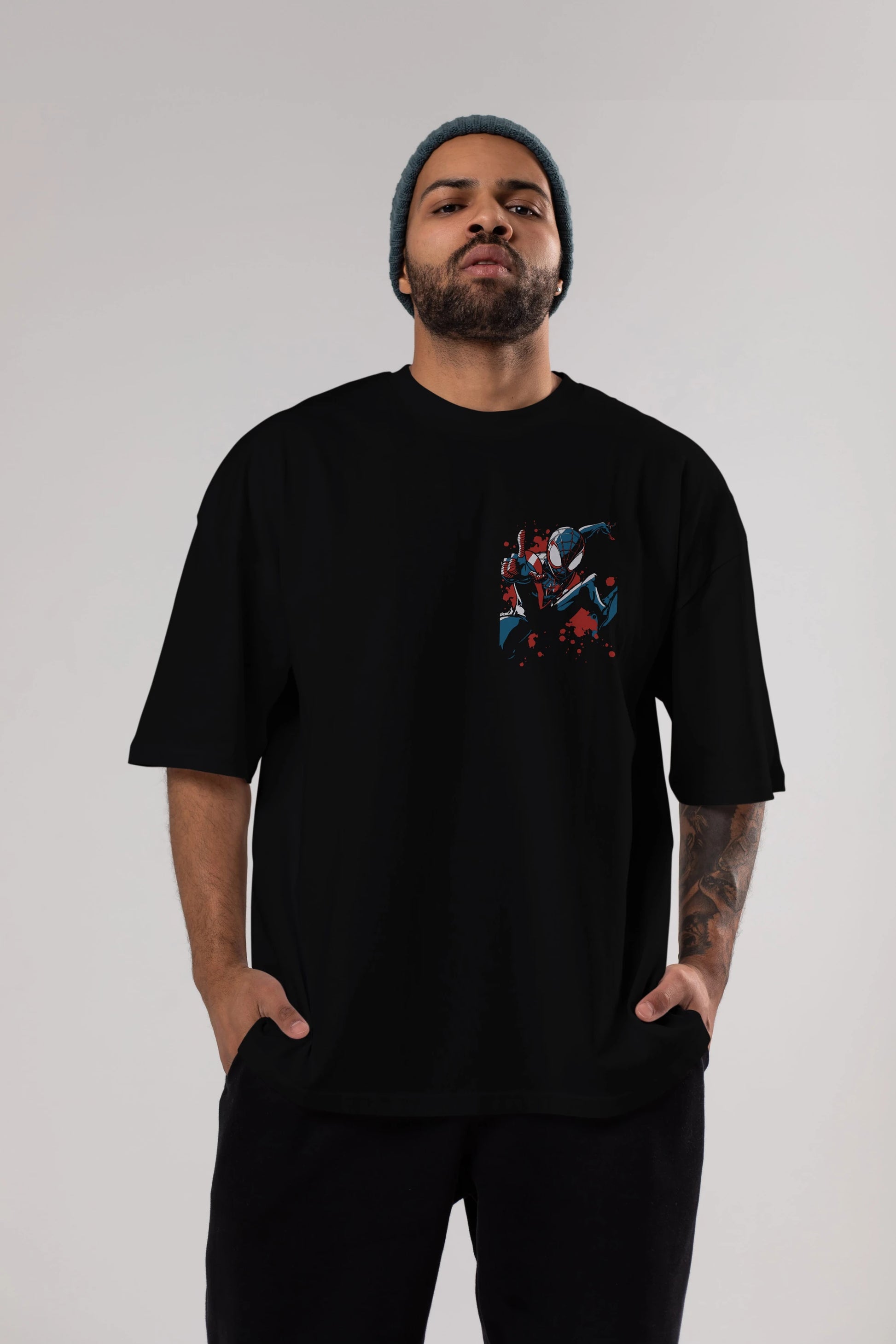 Venom (21) Ön Sol Baskılı Oversize t-shirt Erkek Kadın Unisex %100 Pamuk Bisiklet Yaka tişort