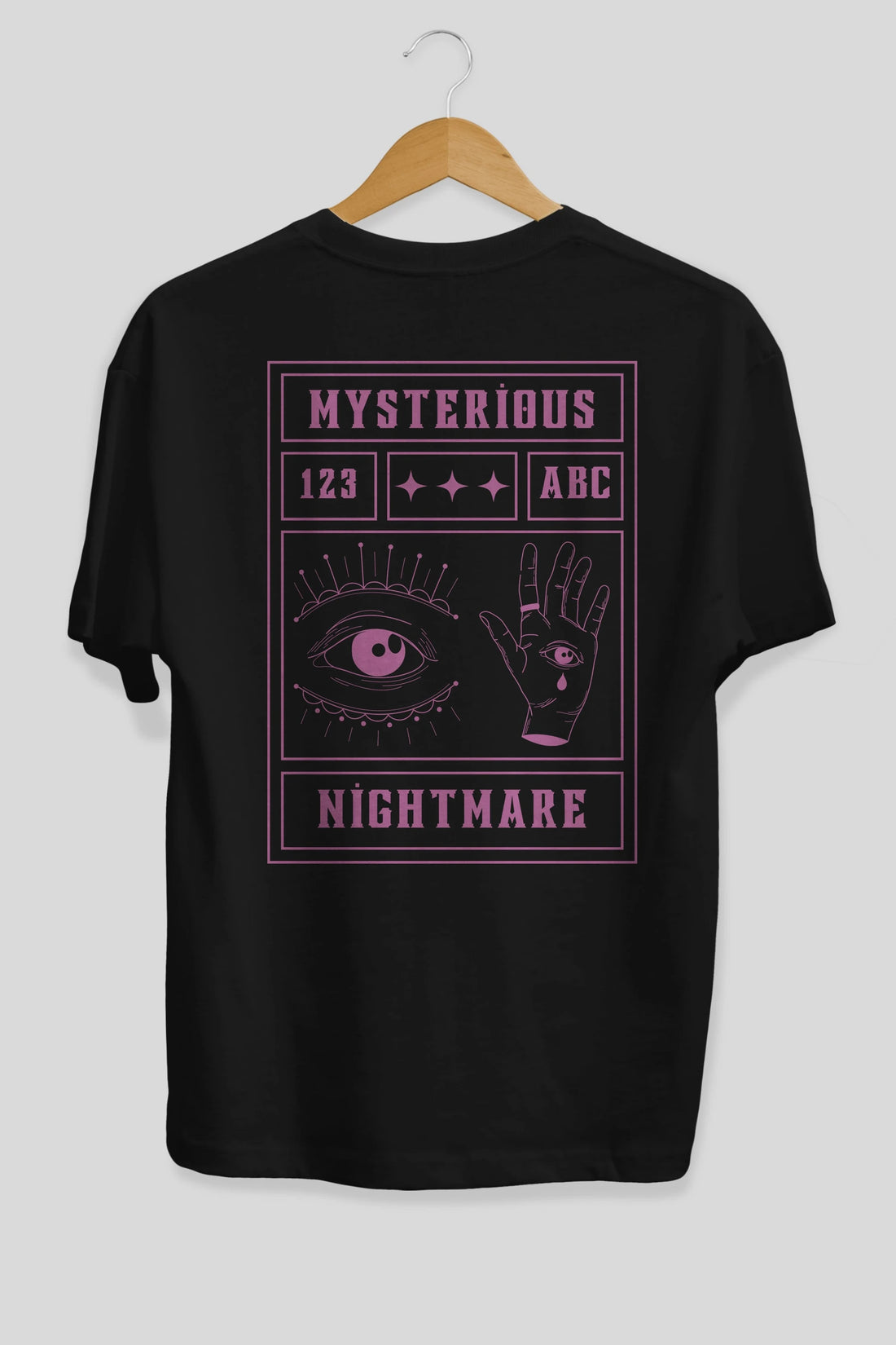 Mysterious Nightmare Arka Baskılı Oversize t-shirt Erkek Kadın Unisex