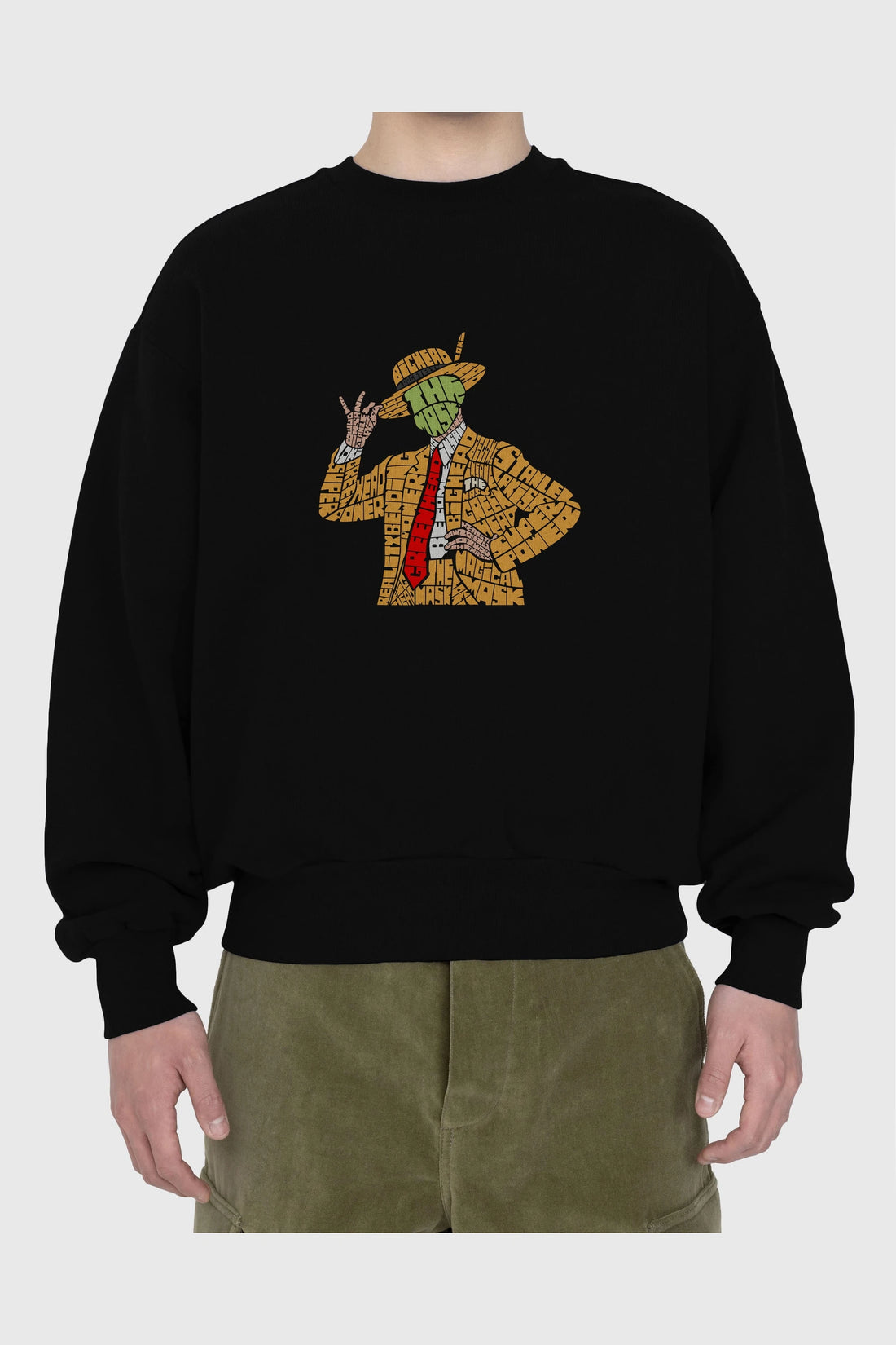 The Mask Ön Baskılı Oversize Sweatshirt Erkek Kadın Unisex
