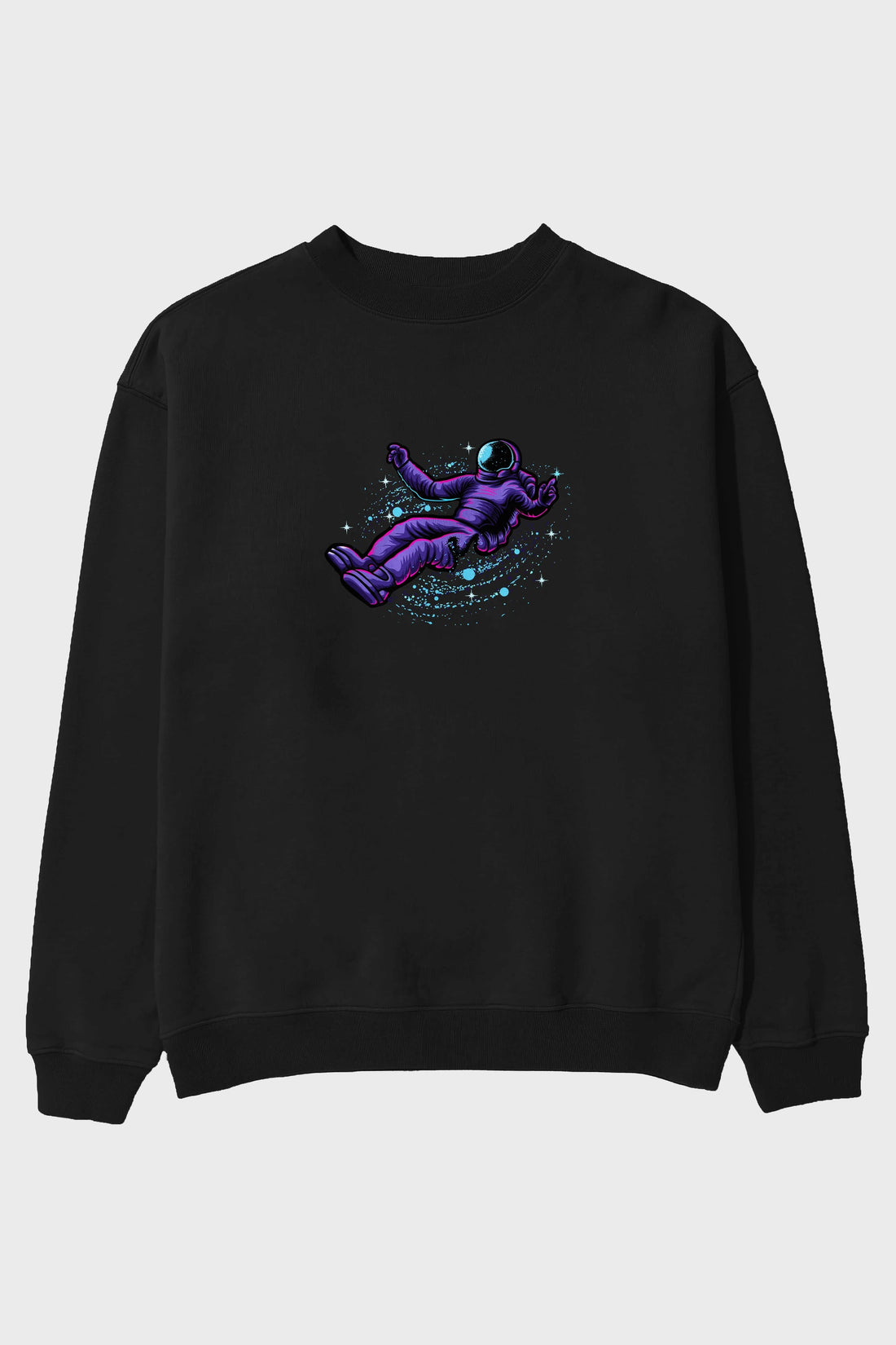 Having fun in outer space Ön Baskılı Oversize Sweatshirt Erkek Kadın Unisex