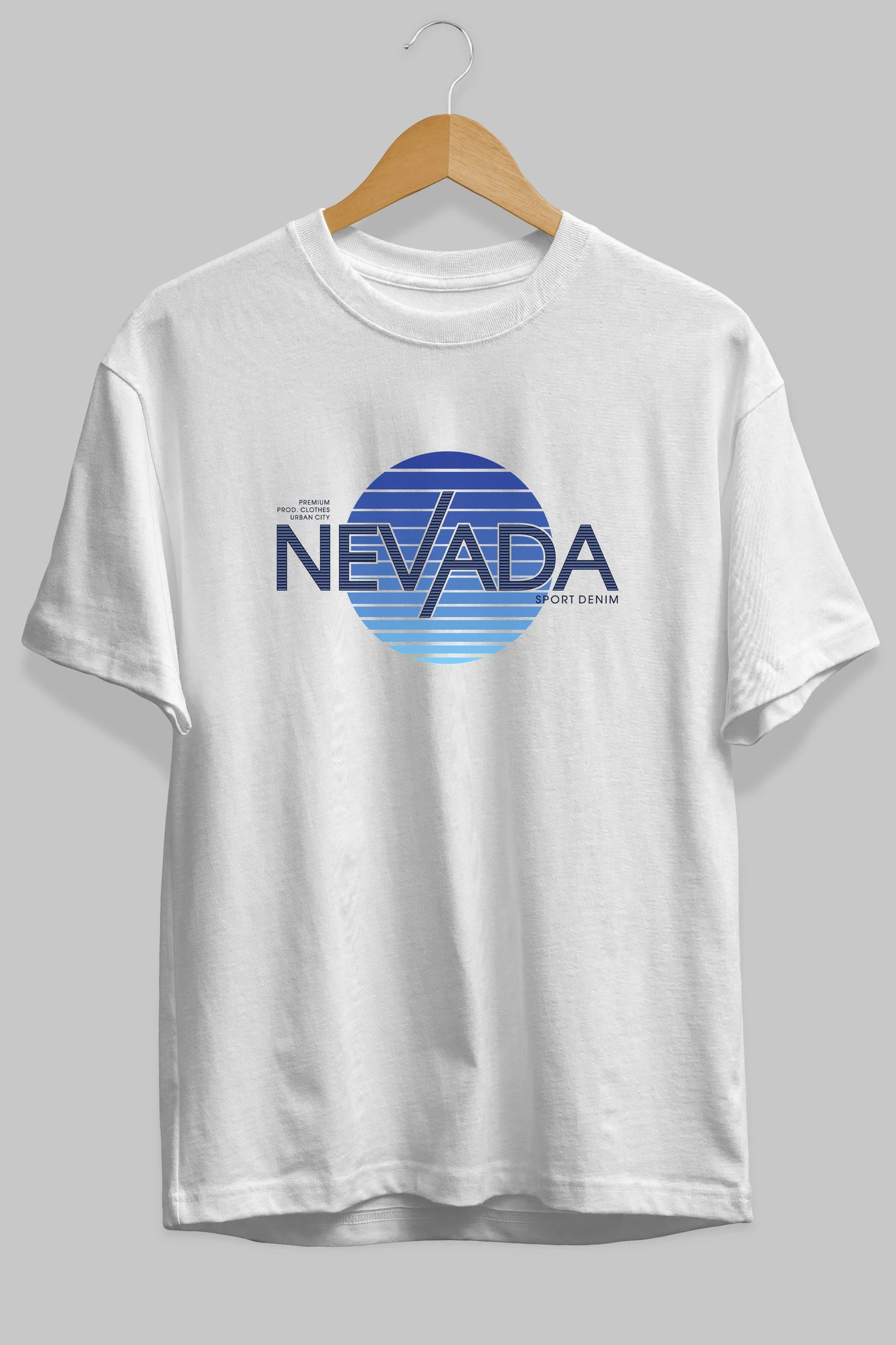 Nevada Ön Baskılı Oversize t-shirt Erkek Kadın Unisex