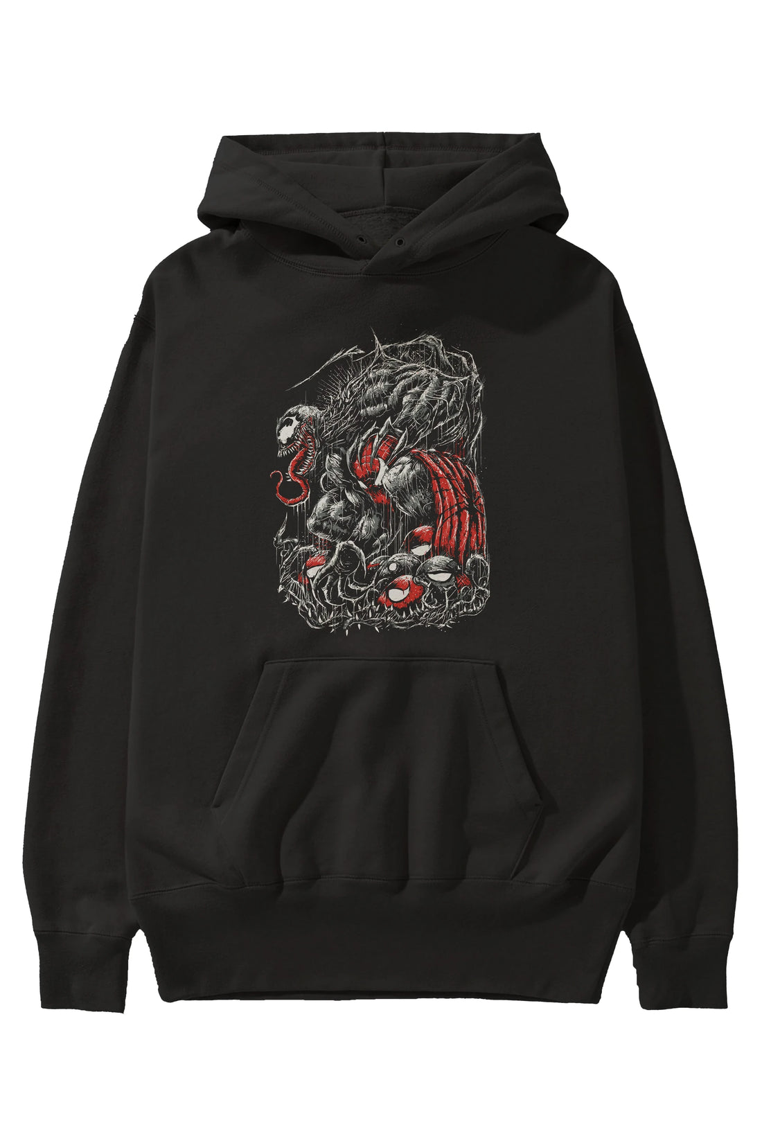 Venom (14) Ön Baskılı Hoodie Oversize Kapüşonlu Sweatshirt Erkek Kadın Unisex