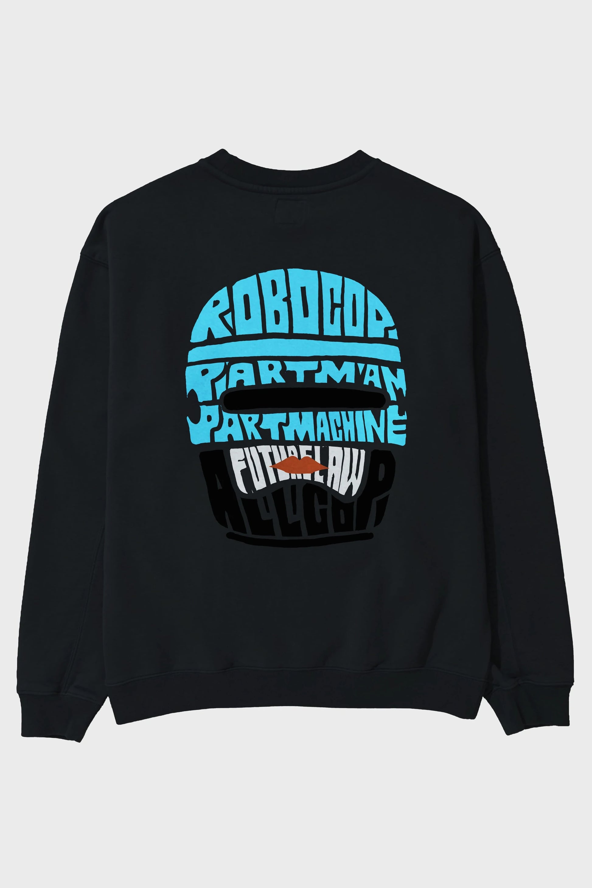 Robocop Arka Baskılı Oversize Sweatshirt Erkek Kadın Unisex