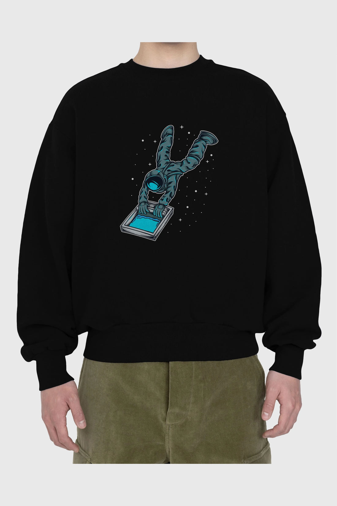 Astroscreen Ön Baskılı Oversize Sweatshirt Erkek Kadın Unisex