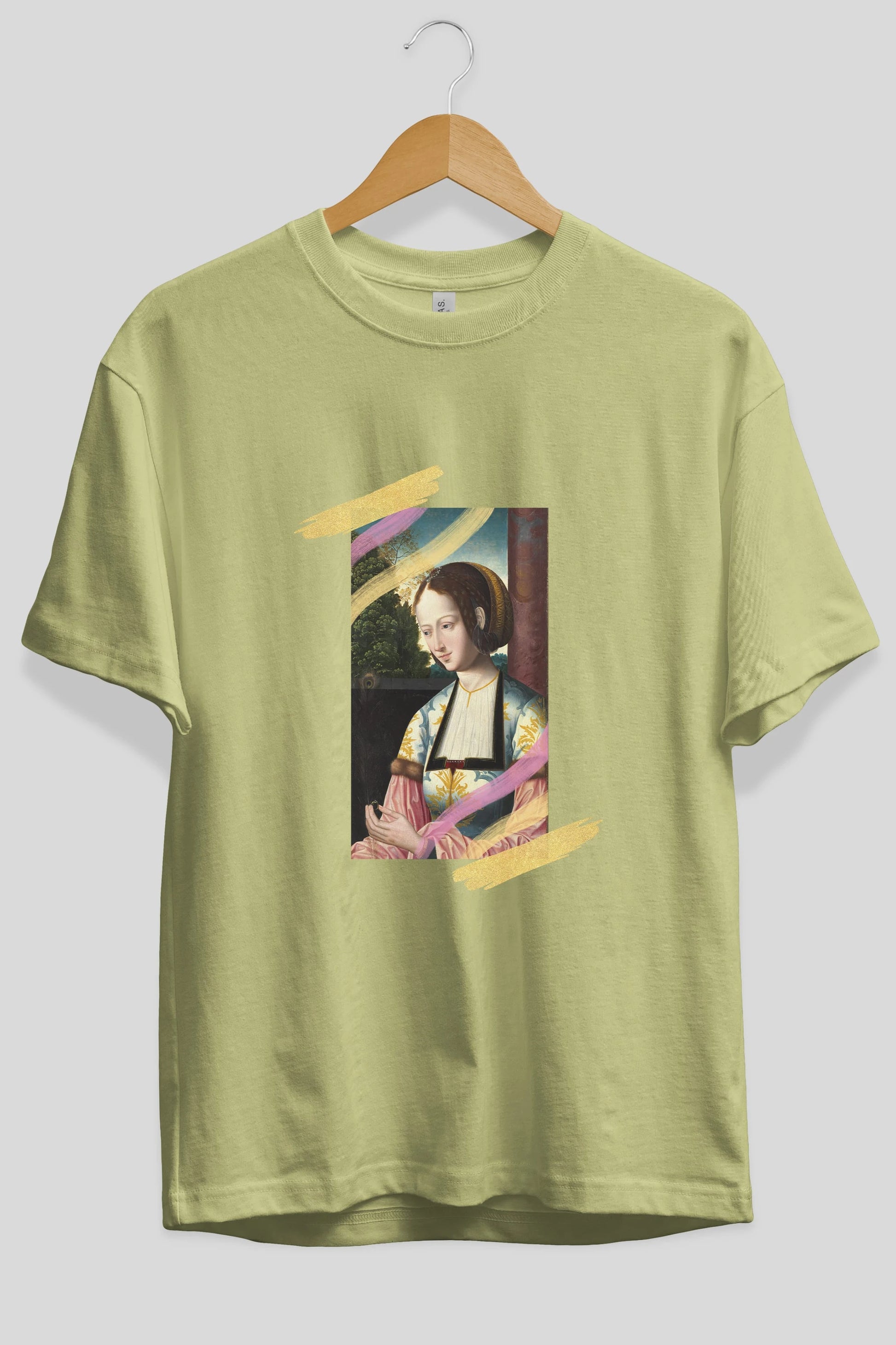 Woman Portrait Ön Baskılı Oversize t-shirt Erkek Kadın Unisex