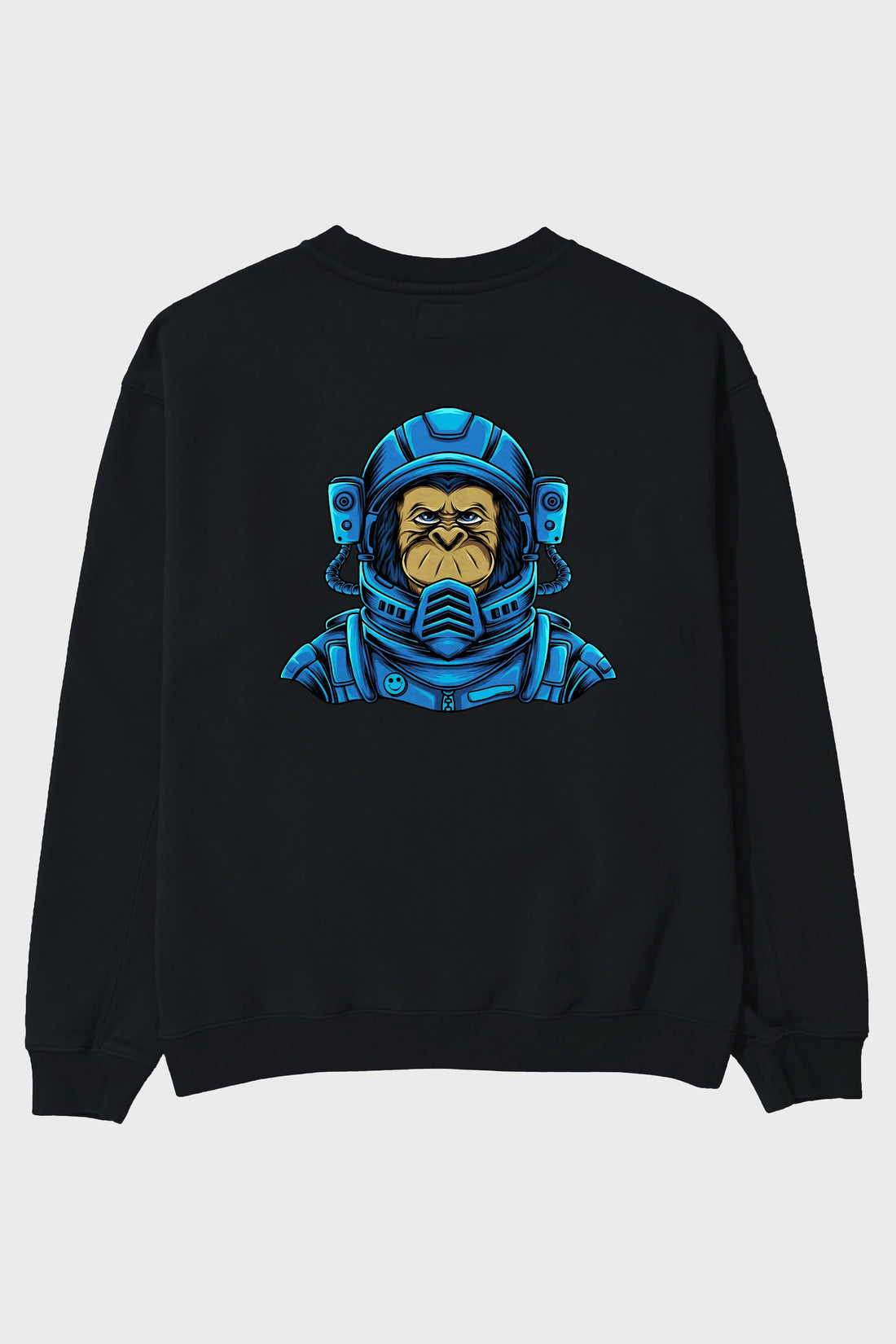 Astromonkey Arka Baskılı Oversize Sweatshirt Erkek Kadın Unisex