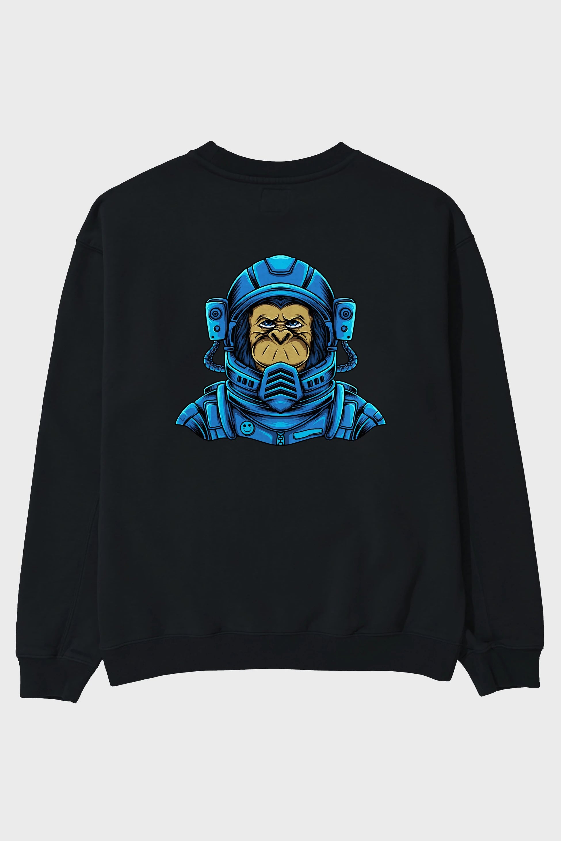 Astromonkey Arka Baskılı Oversize Sweatshirt Erkek Kadın Unisex