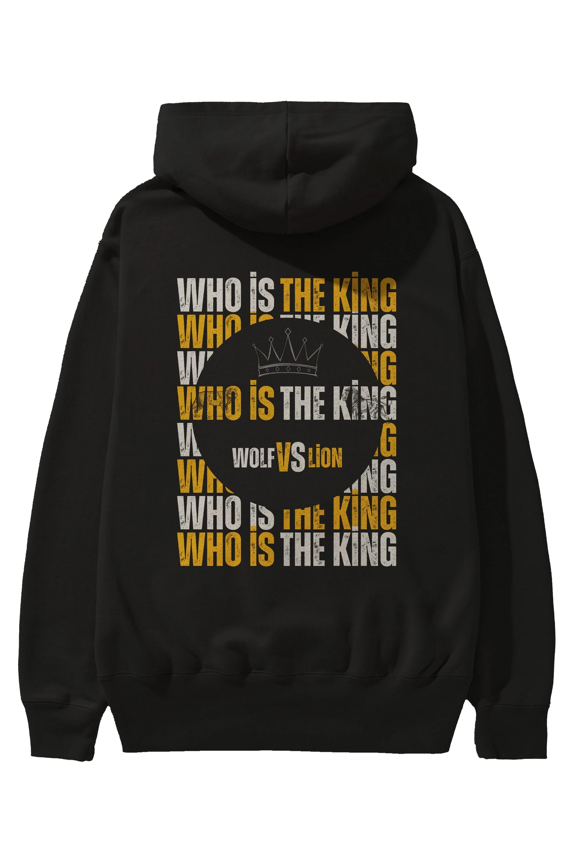 Who Is The King Yazılı Arka Baskılı Oversize Hoodie Kapüşonlu Sweatshirt Erkek Kadın Unisex