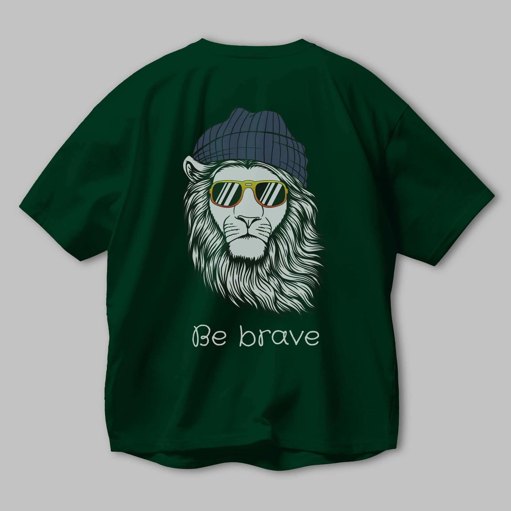 Be Brave Arka Baskılı Oversize t-shirt Erkek Kadın Unisex