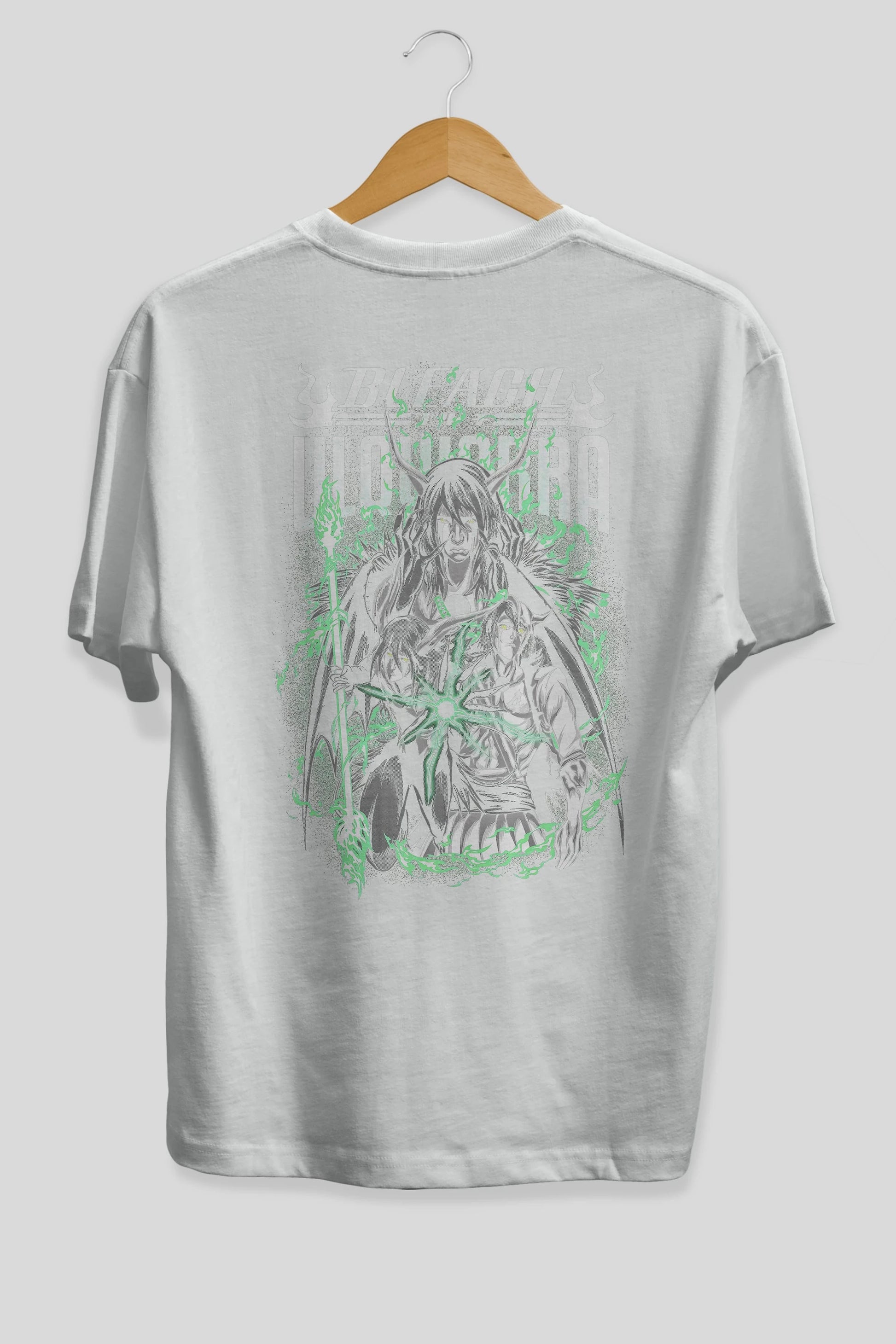 BLEACH(ULQUIARRA) Anime Arka Baskılı Oversize t-shirt Erkek Kadın Unisex