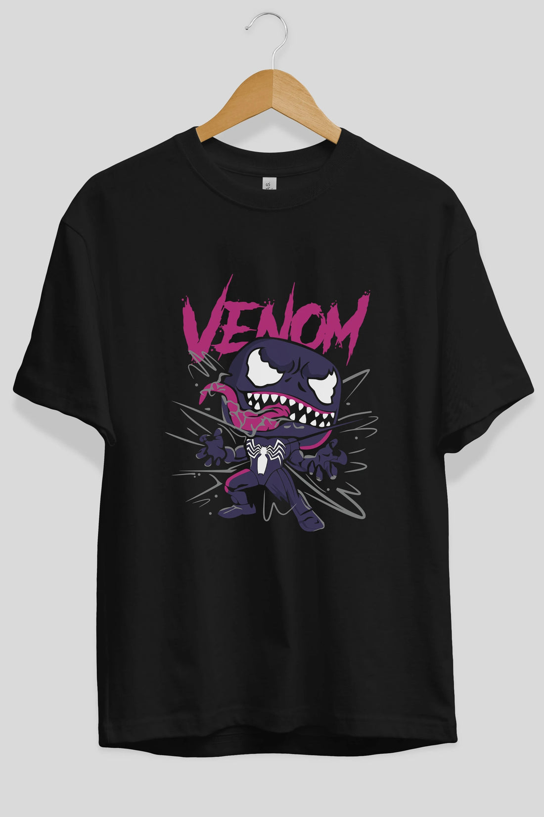 Venom (20) Ön Baskılı Oversize t-shirt Erkek Kadın Unisex %100 Pamuk Bisiklet Yaka tişort