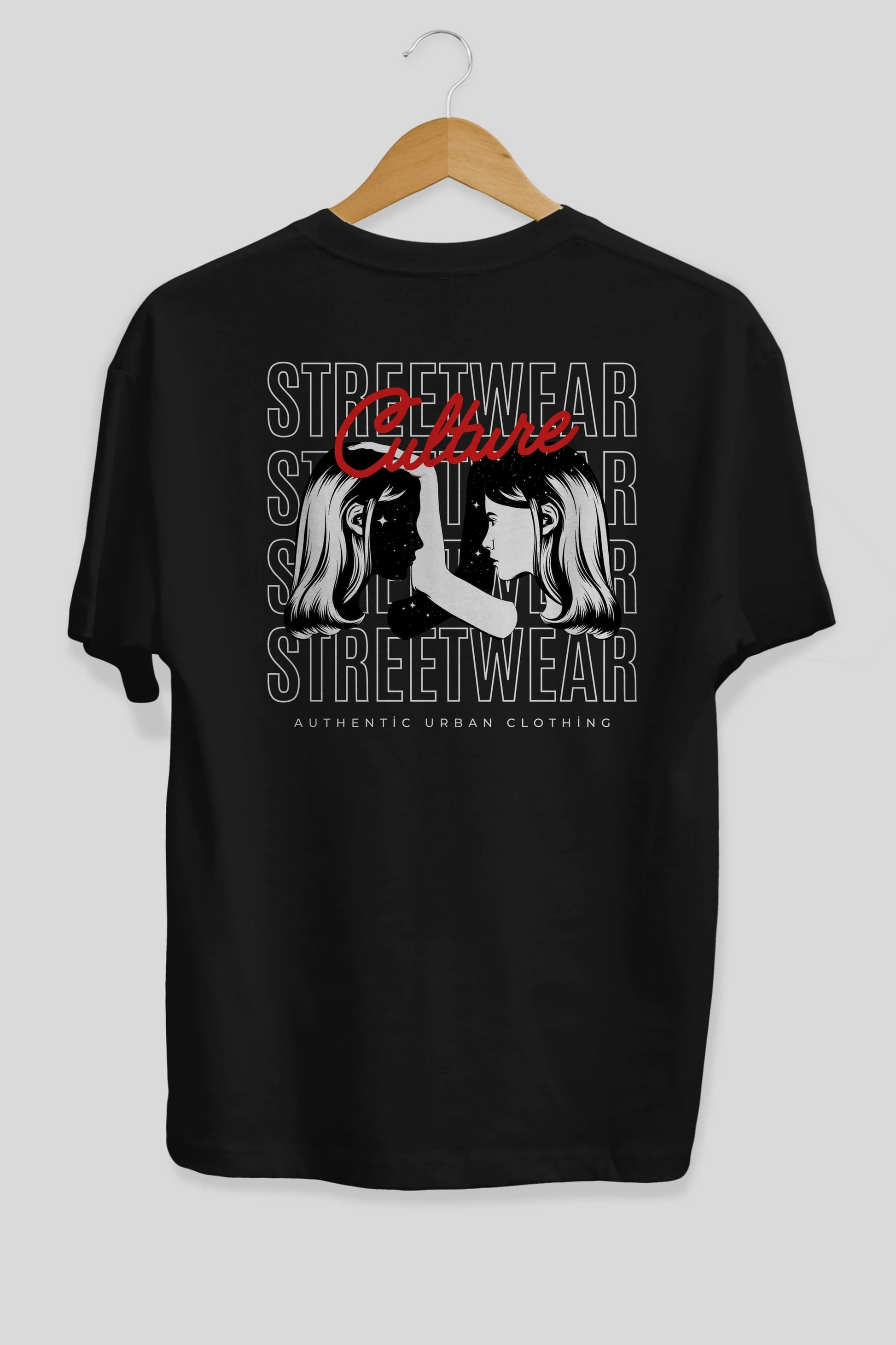 Culture Streetwear Yazılı Arka Baskılı Oversize t-shirt Erkek Kadın Unisex