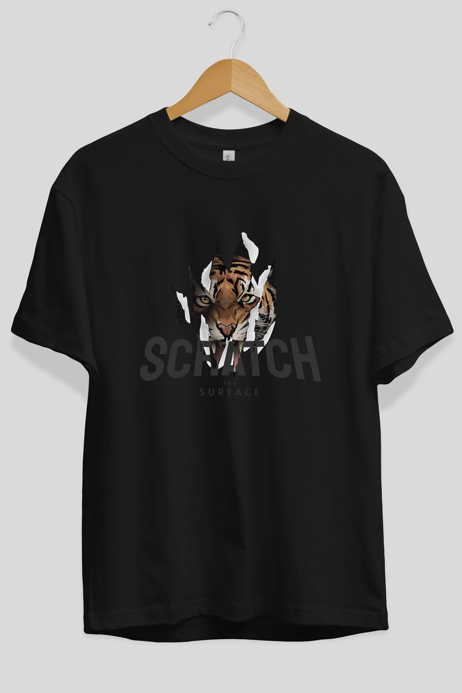 Teddy Bear Scratch Ön Baskılı Oversize t-shirt Erkek Kadın Unisex %100 Pamuk