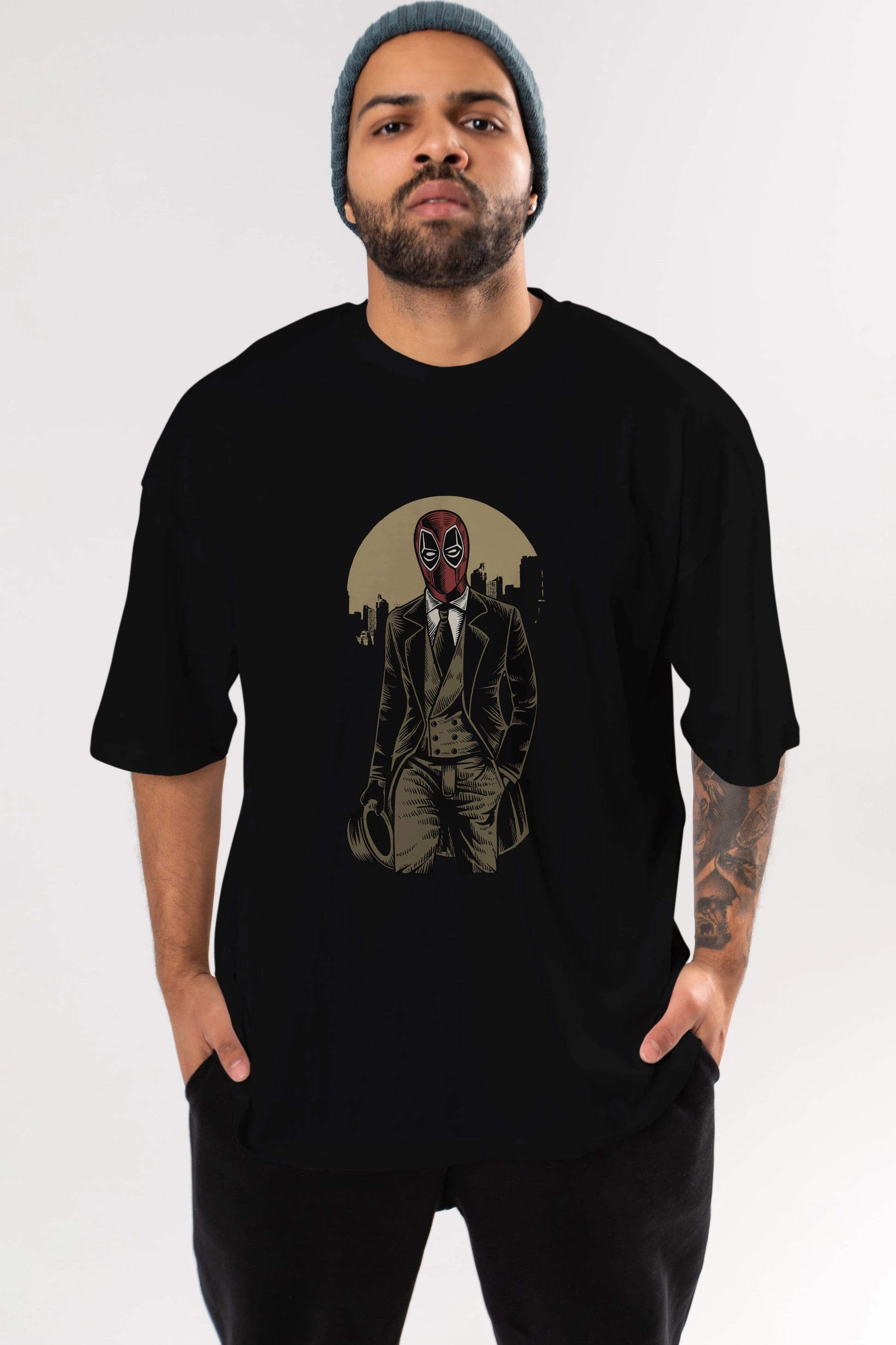 Classic Mercenary Ön Baskılı Oversize t-shirt Erkek Kadın Unisex %100 Pamuk tişort