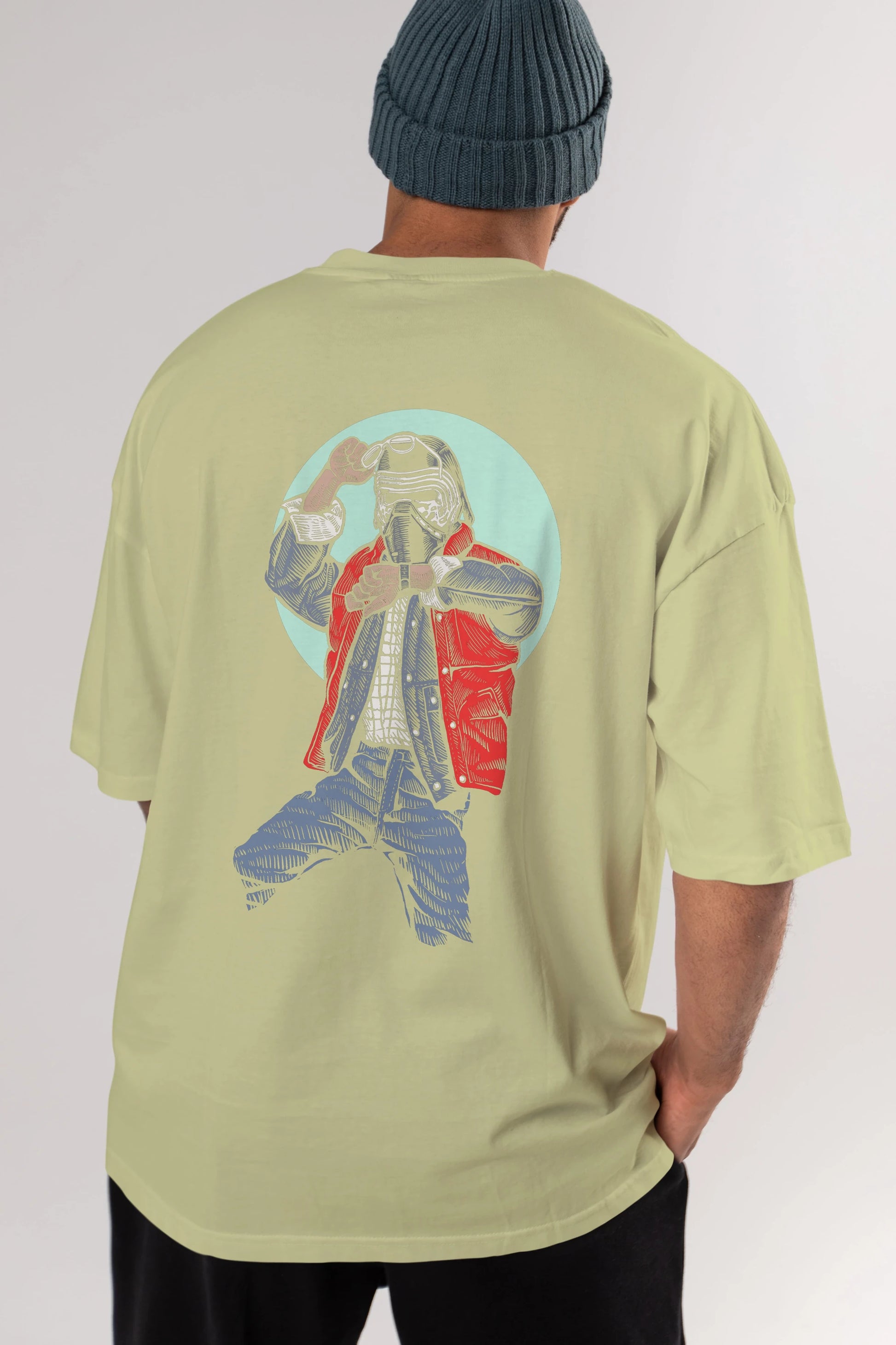 Kylo Mcfly Arka Baskılı Oversize t-shirt Erkek Kadın Unisex %100 Pamuk