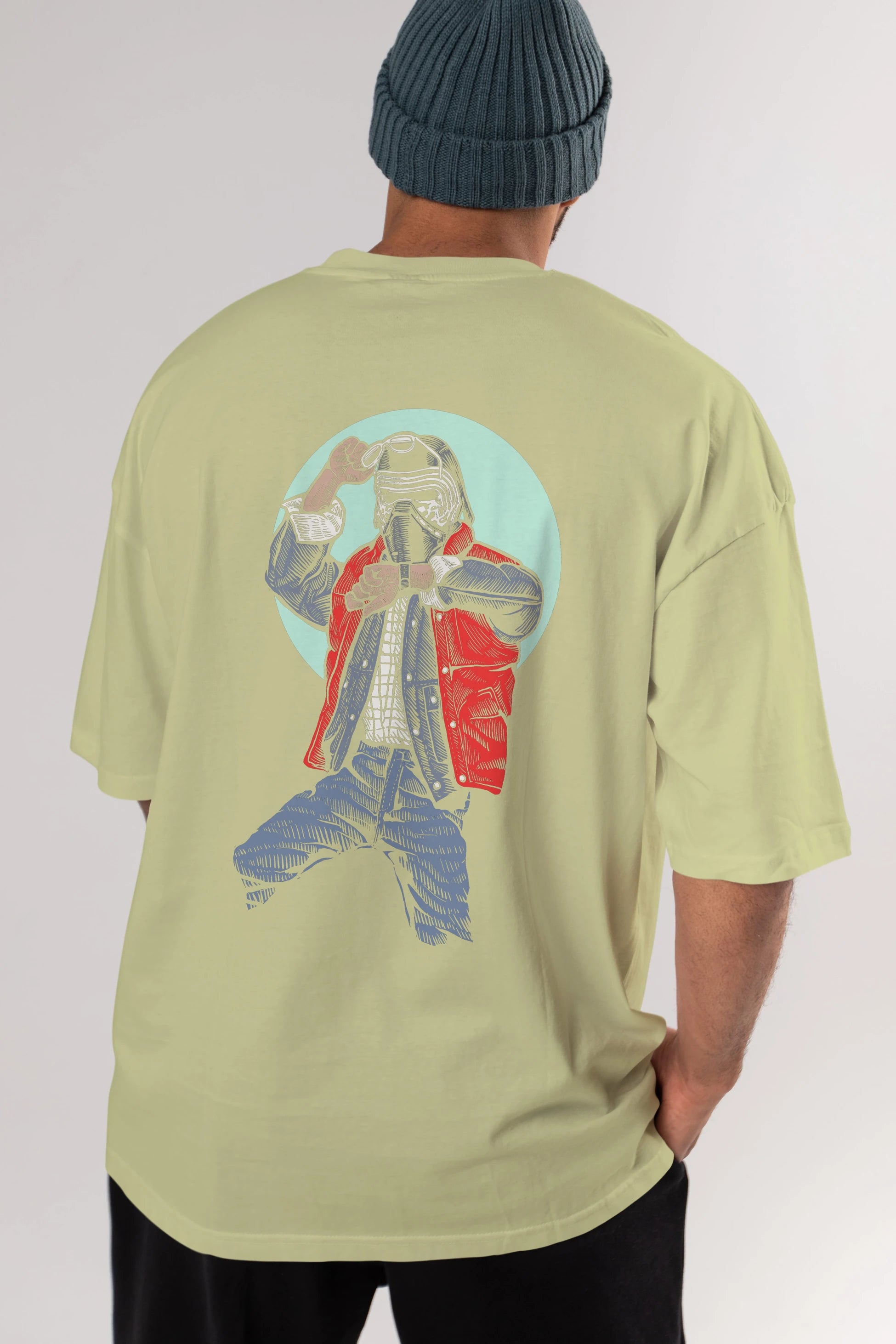 Kylo Mcfly Arka Baskılı Oversize t-shirt Erkek Kadın Unisex %100 Pamuk