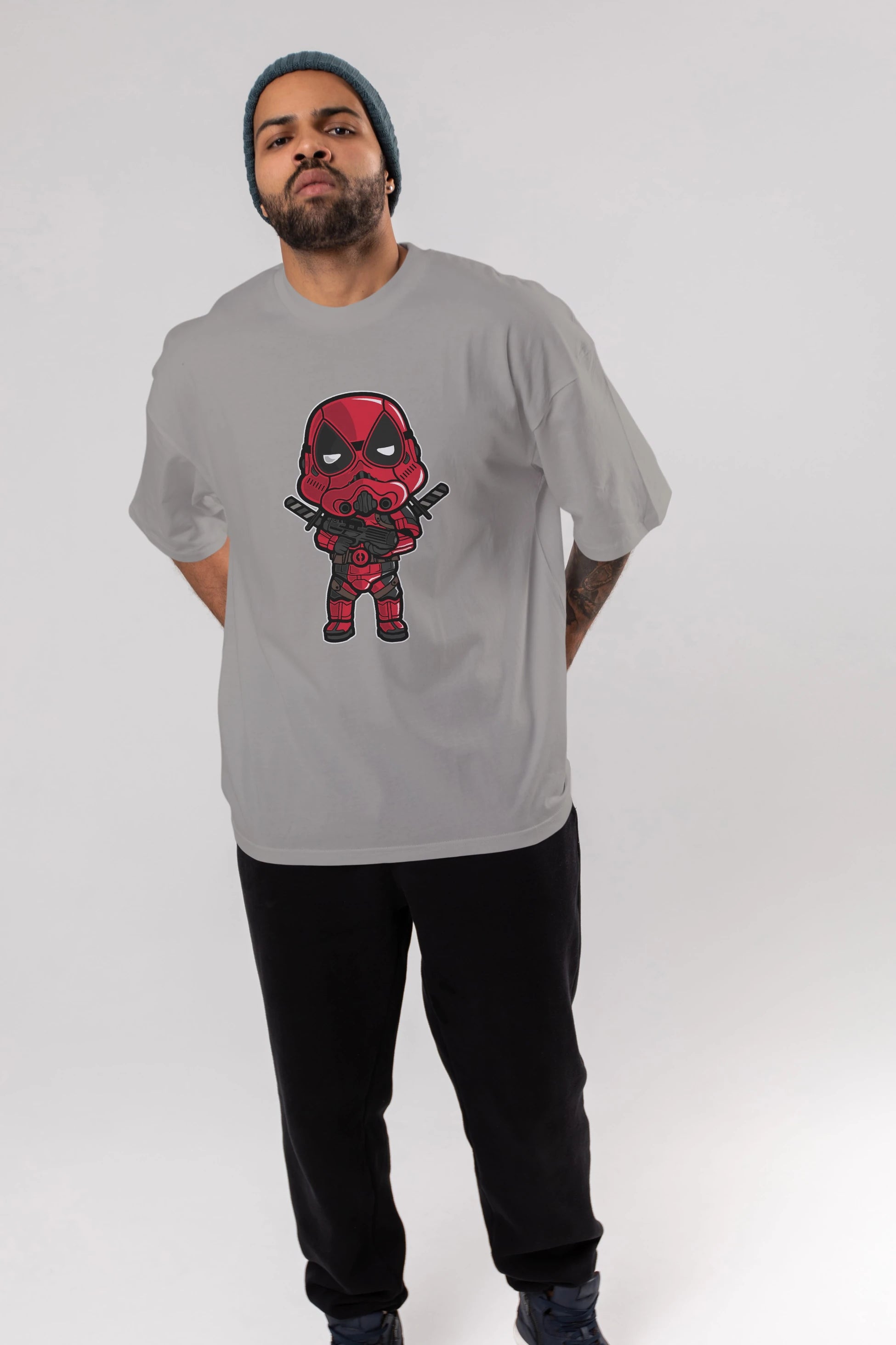 Deadpool (22) Ön Baskılı Oversize t-shirt Erkek Kadın Unisex %100 Pamuk Bisiklet Yaka tişort