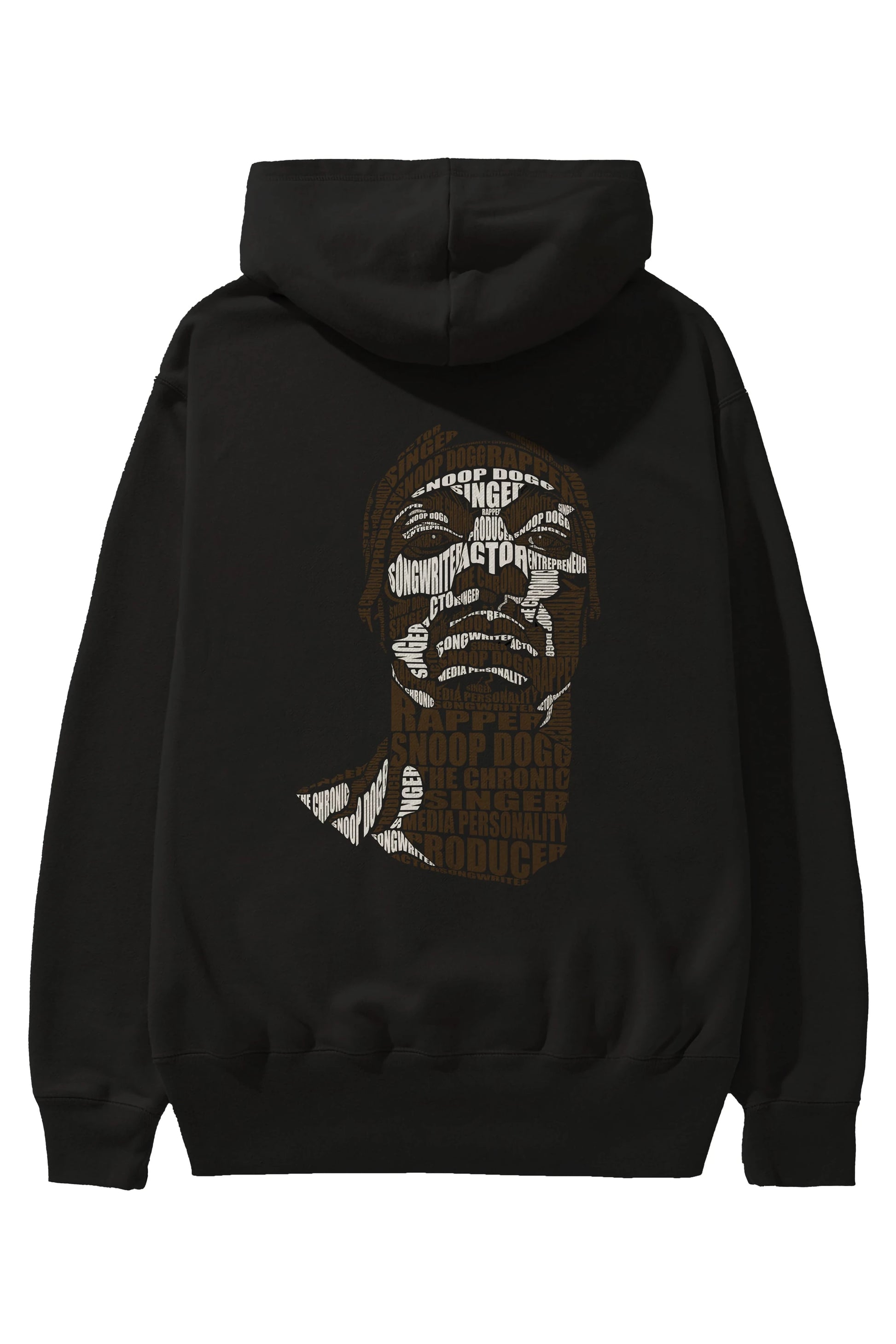 Snoop Dogg Calligram Arka Baskılı Hoodie Oversize Kapüşonlu Sweatshirt Erkek Kadın Unisex