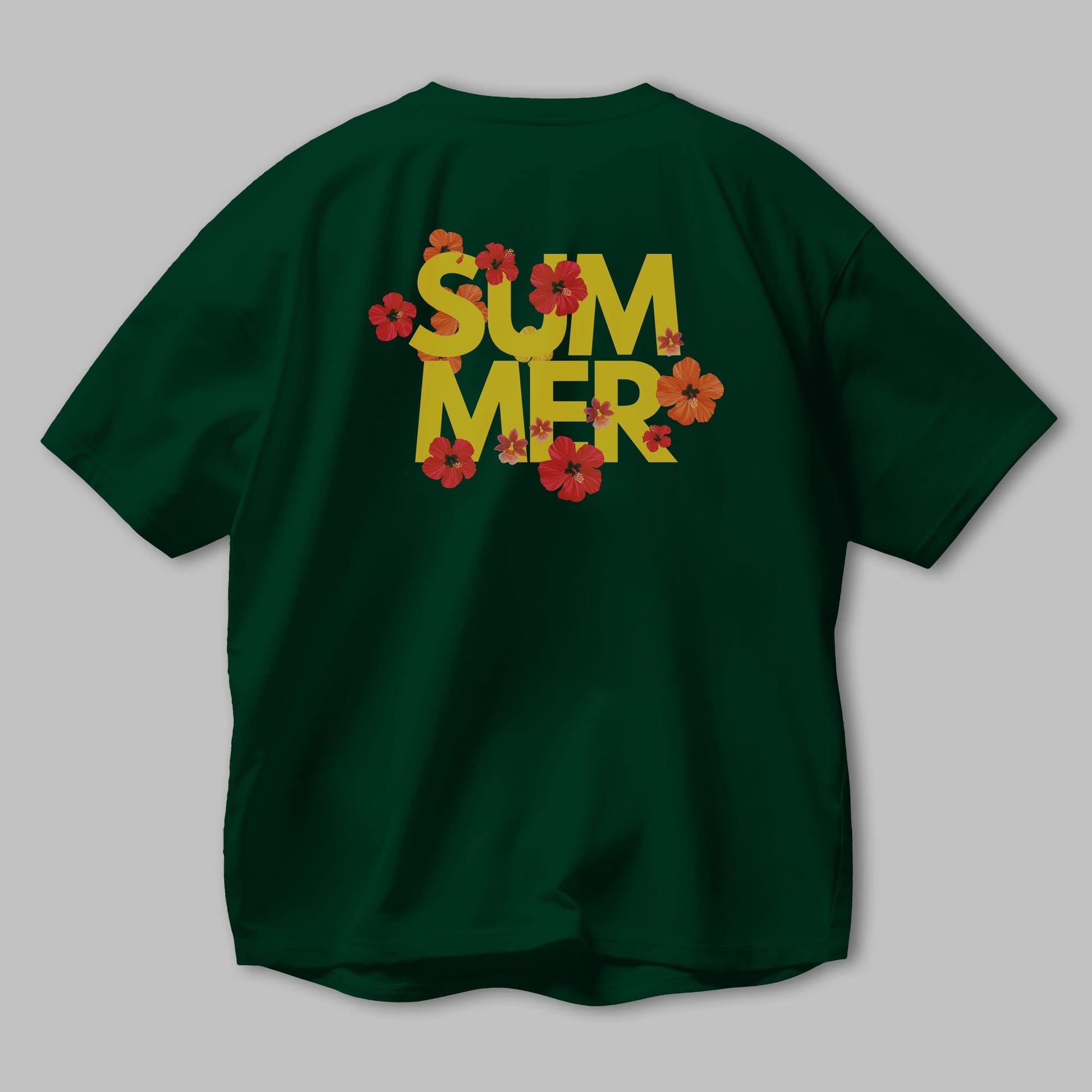 Summer Yazılı 2 Arka Baskılı Oversize t-shirt Erkek Kadın Unisex