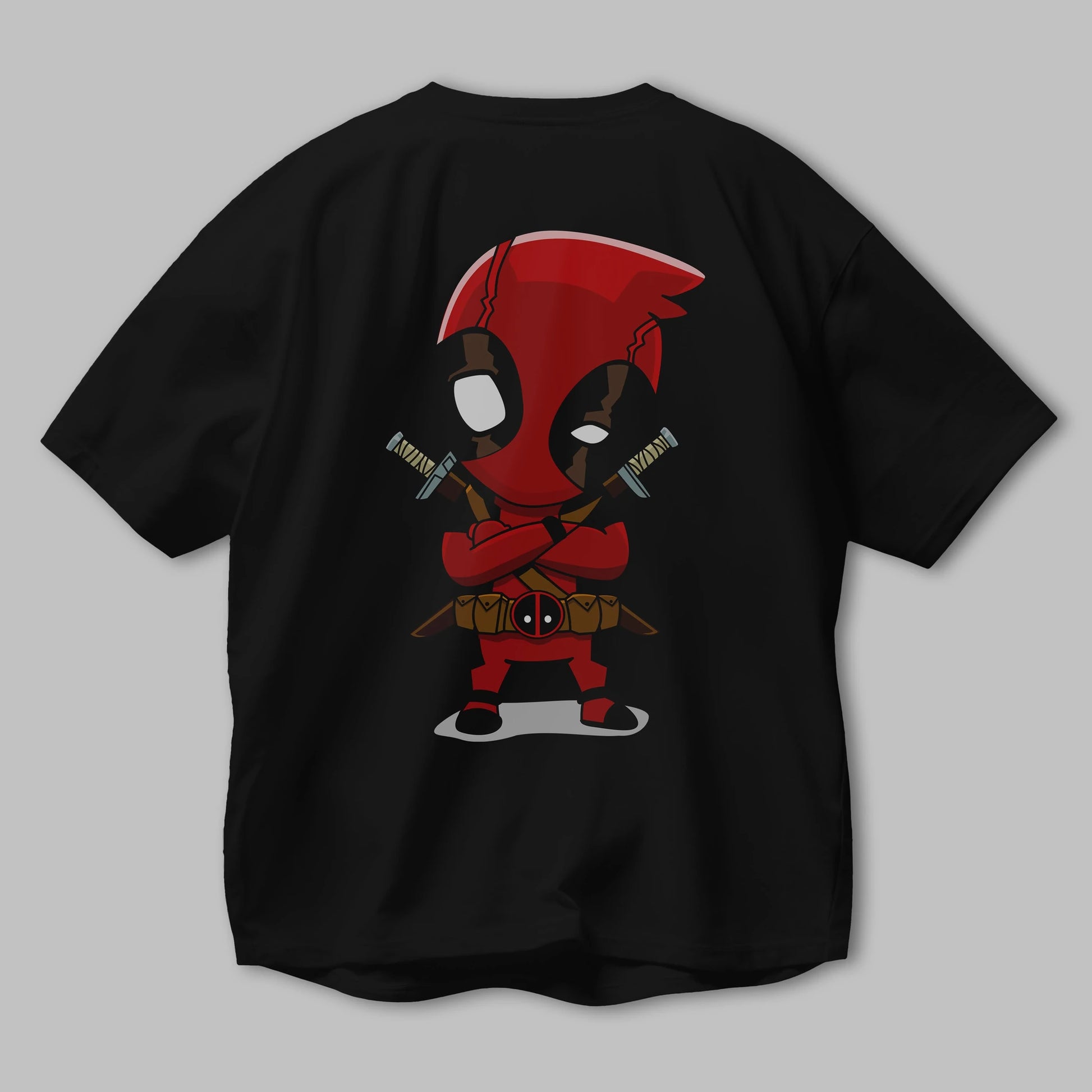 Deadpool (19) Arka Baskılı Oversize t-shirt Erkek Kadın Unisex %100 Pamuk Bisiklet Yaka tişort