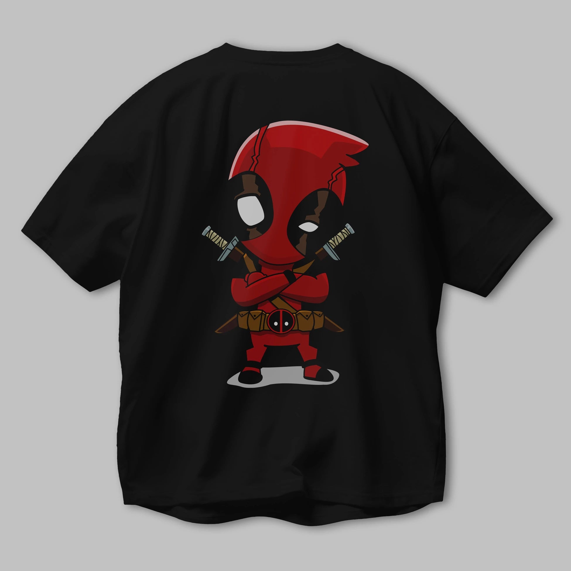 Deadpool (19) Arka Baskılı Oversize t-shirt Erkek Kadın Unisex %100 Pamuk Bisiklet Yaka tişort
