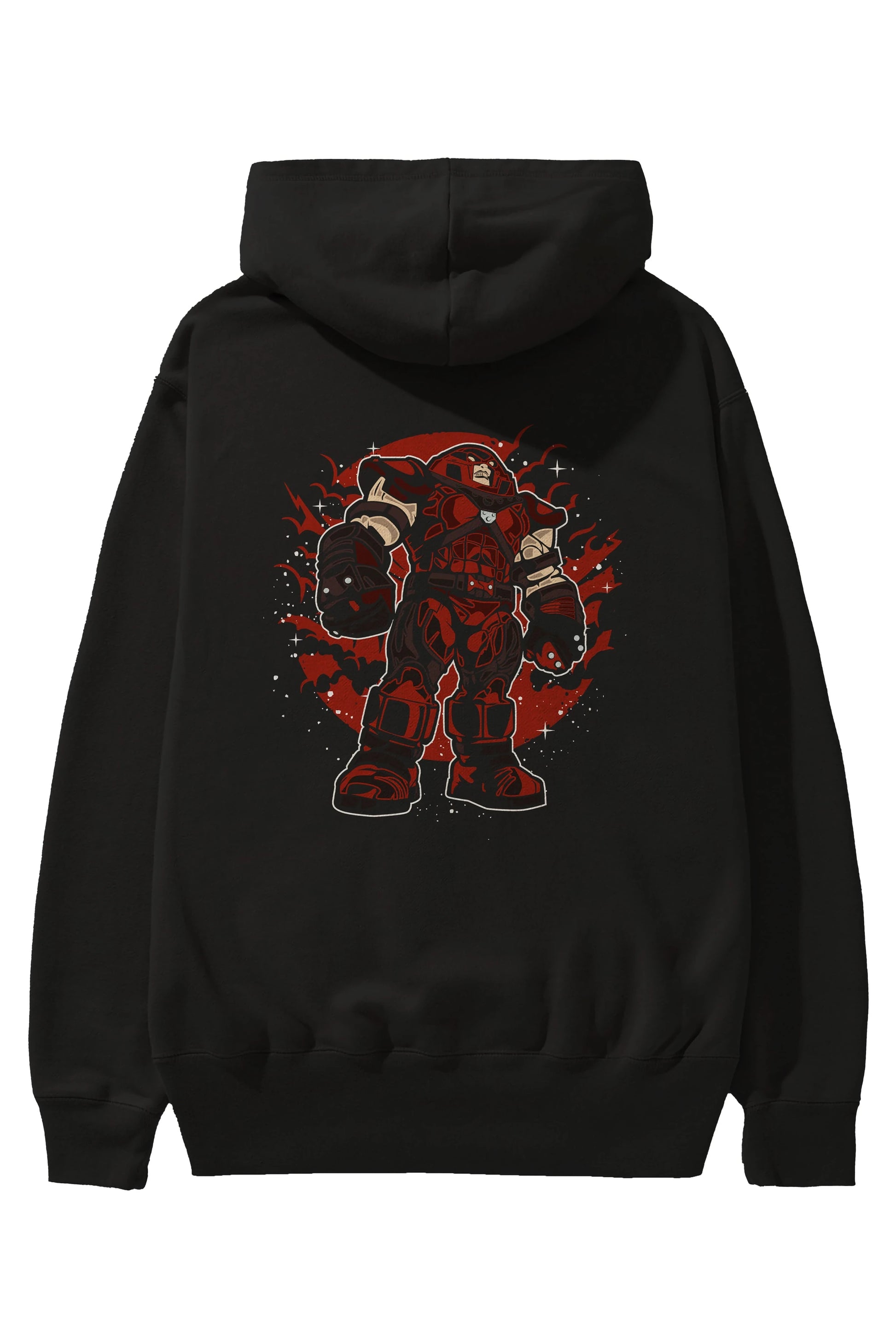JUGERNAUT Arka Baskılı Hoodie Oversize Kapüşonlu Sweatshirt Erkek Kadın Unisex