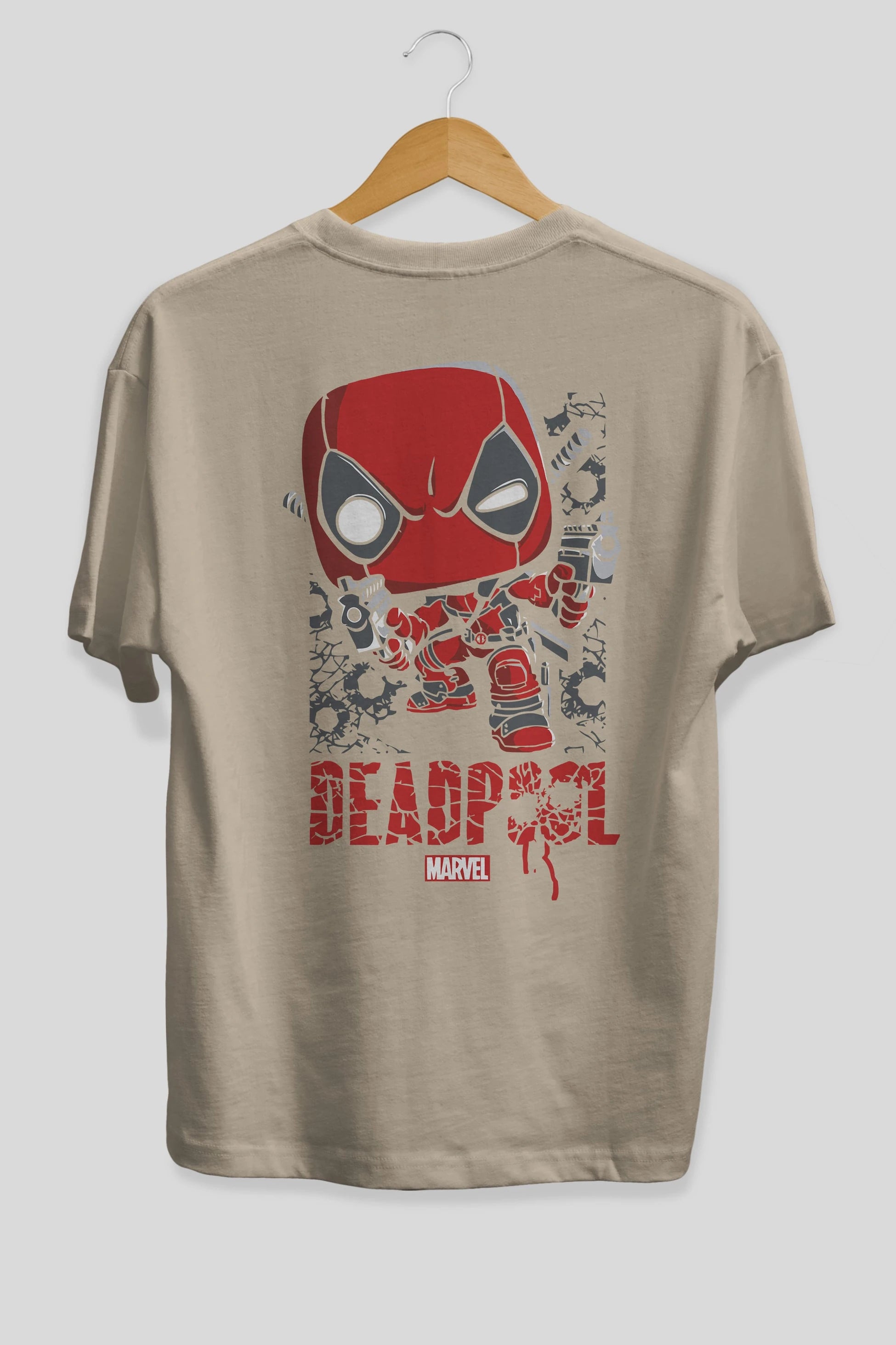 Deadpool (8) Arka Baskılı Oversize t-shirt Erkek Kadın Unisex %100 Pamuk Bisiklet Yaka tişort