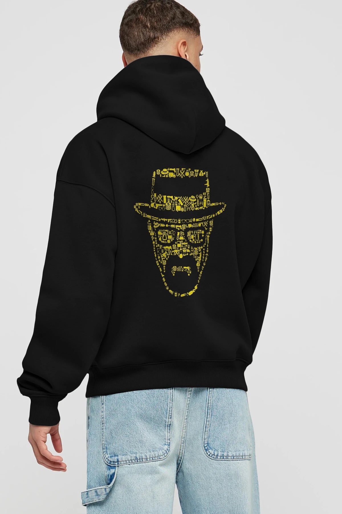 The Chronicle Arka Baskılı Hoodie Oversize Kapüşonlu Sweatshirt Erkek Kadın Unisex
