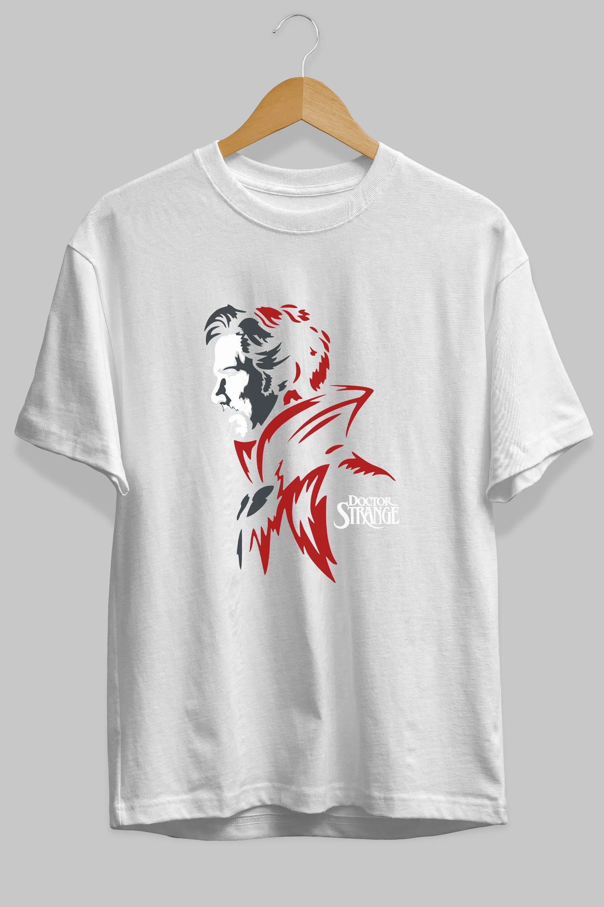 Doctor Strange (2) Ön Baskılı Oversize t-shirt Erkek Kadın Unisex %100 Pamuk Bisiklet Yaka tişort