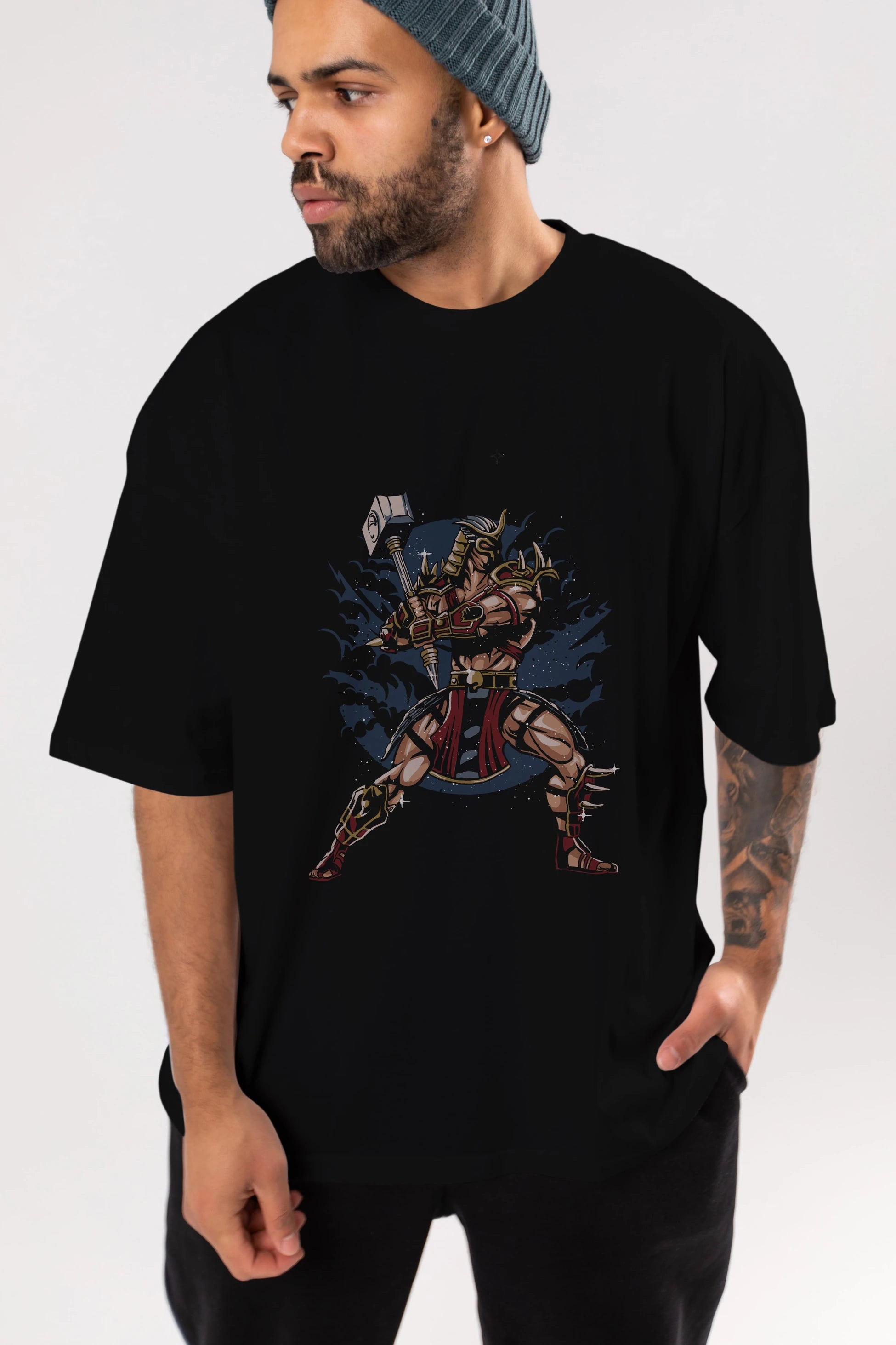 Emperor Ön Baskılı Oversize t-shirt Erkek Kadın Unisex %100 Pamuk tişort