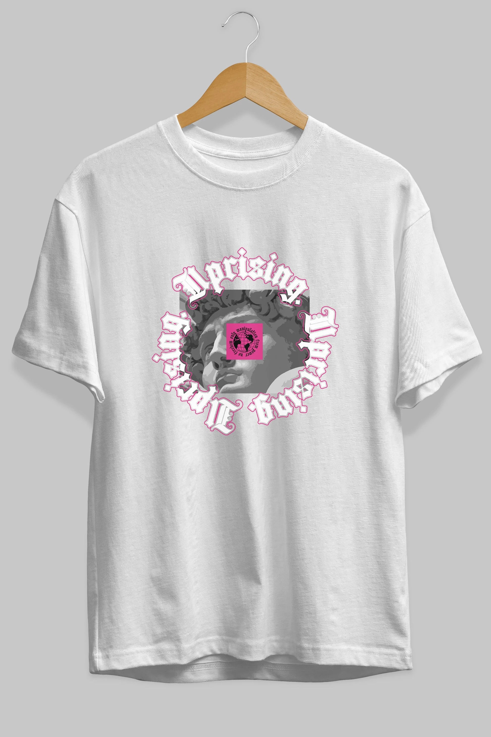 Uprising Ön Baskılı Oversize t-shirt Erkek Kadın Unisex
