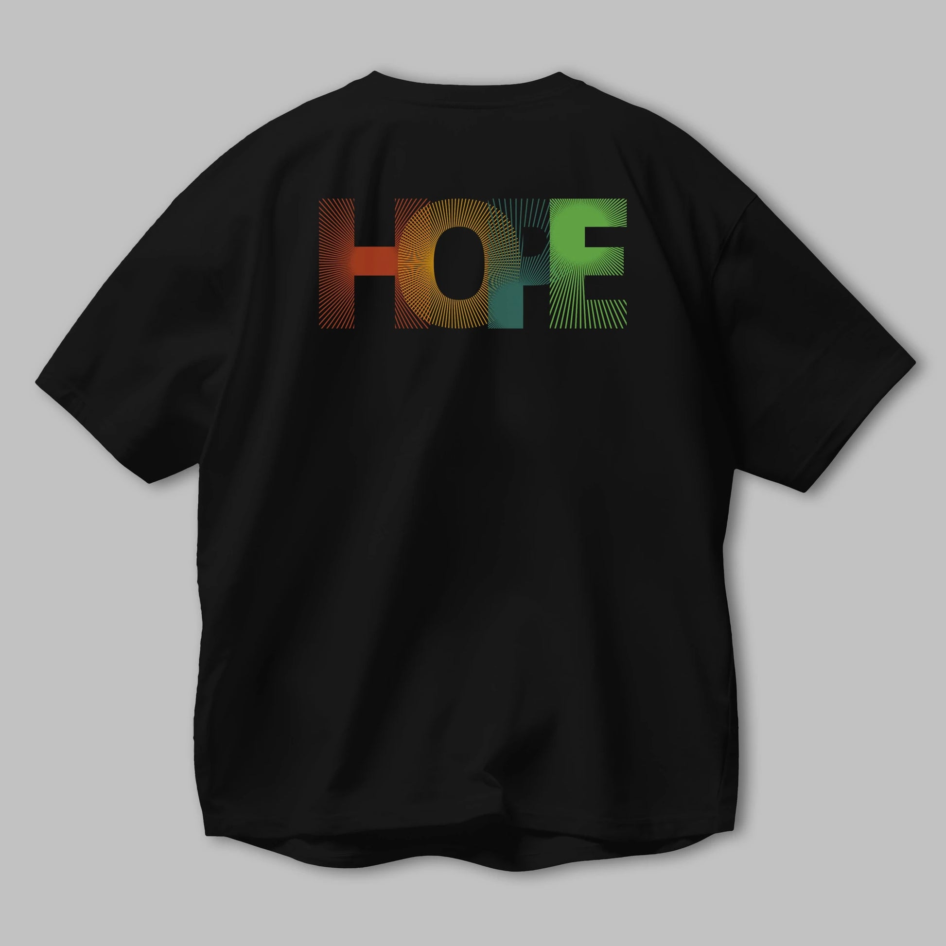 Hope Arka Baskılı Oversize t-shirt Erkek Kadın Unisex