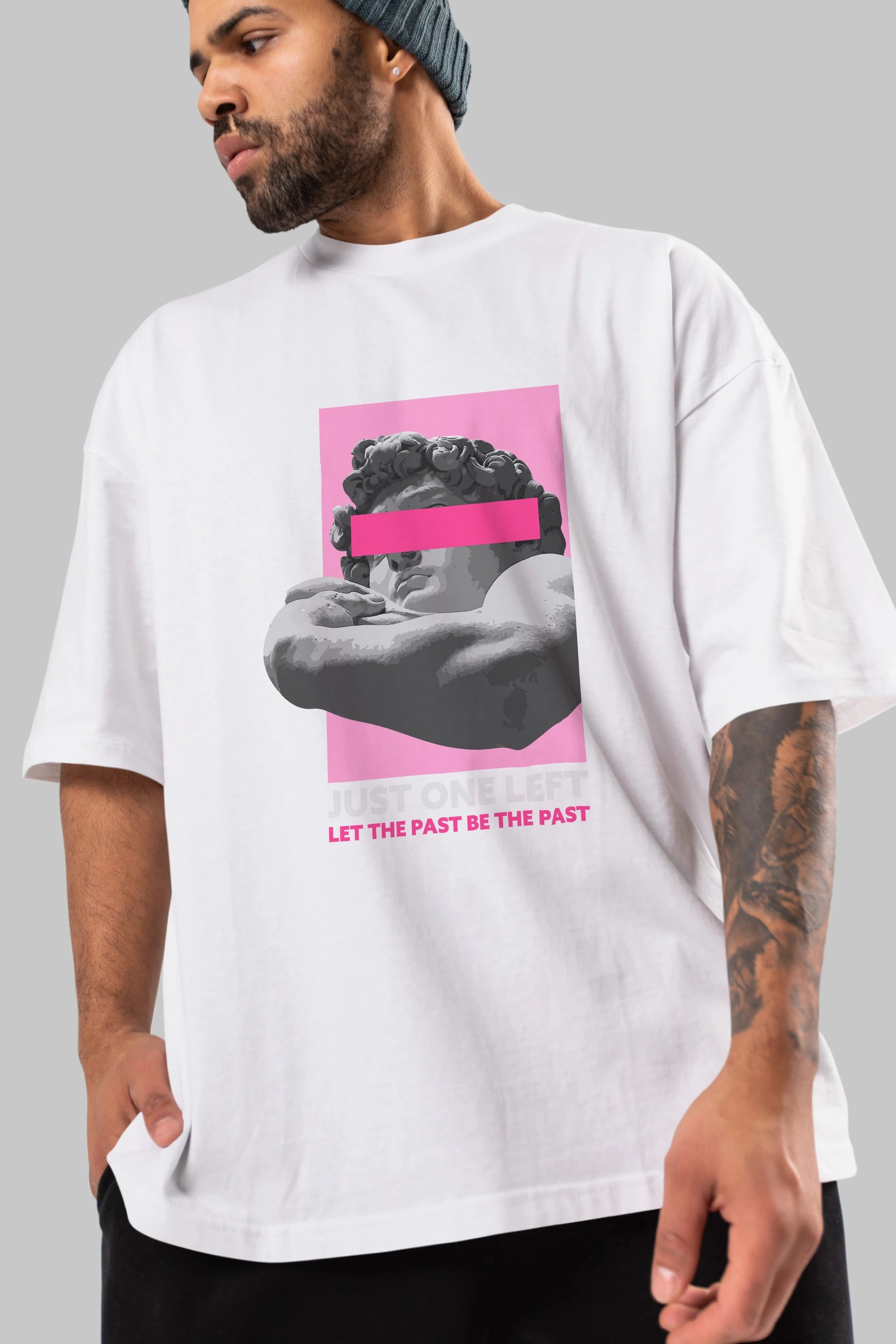 Just One Left Ön Baskılı Oversize t-shirt Erkek Kadın Unisex