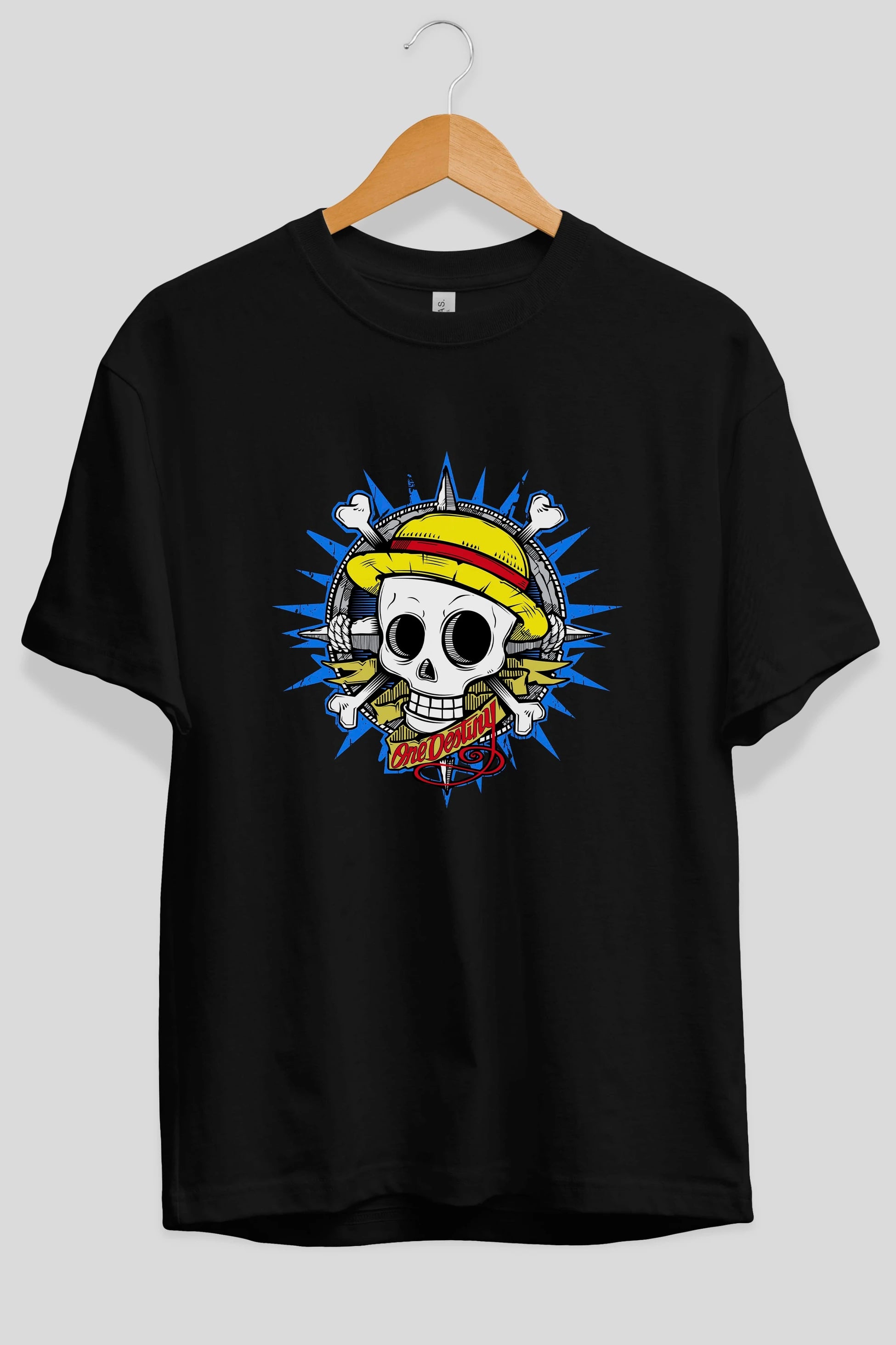 One destiny Anime Ön Baskılı Oversize t-shirt Erkek Kadın Unisex