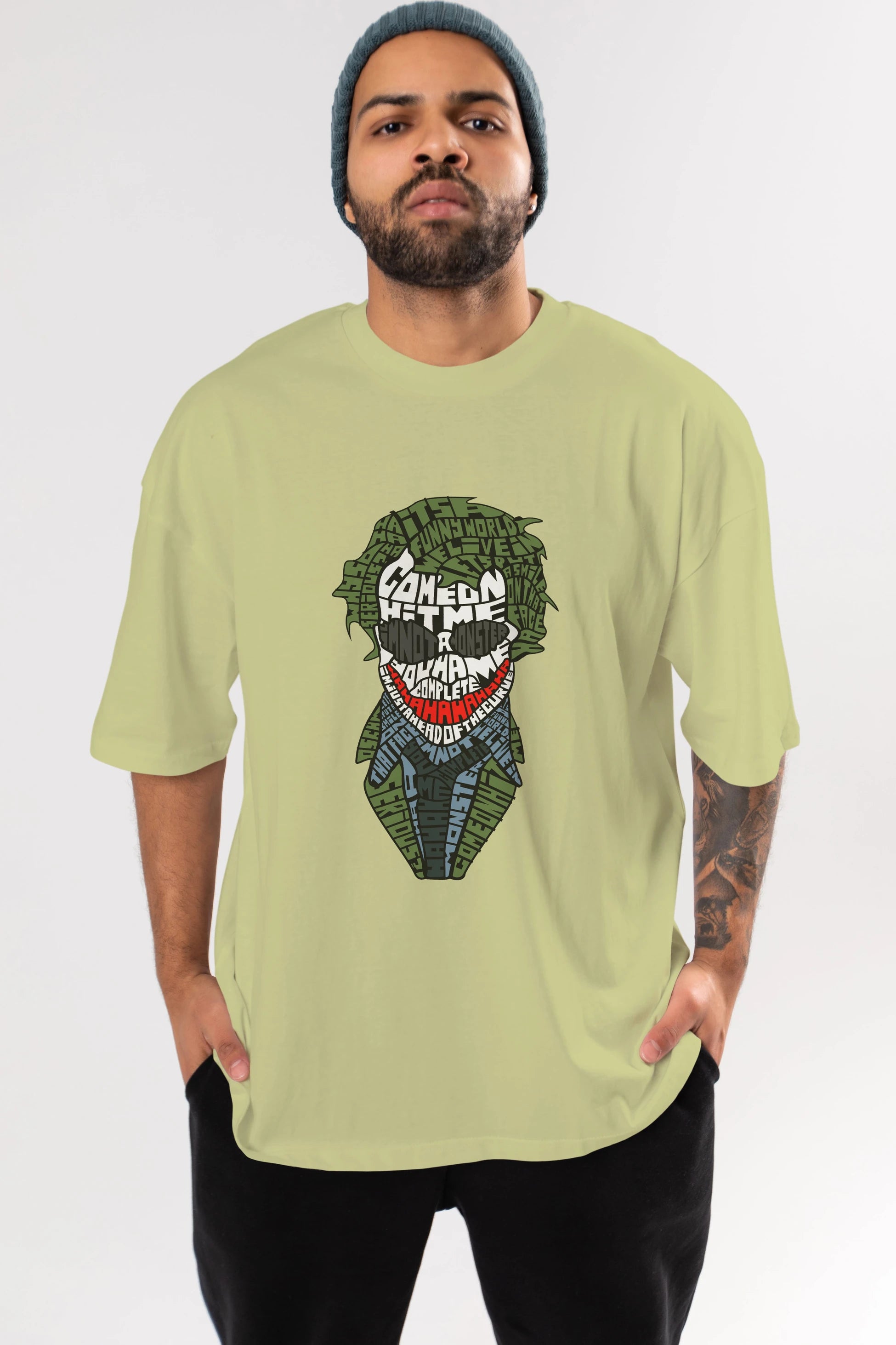 Why So Serious Ön Baskılı Oversize t-shirt %100 pamuk Erkek Kadın Unisex
