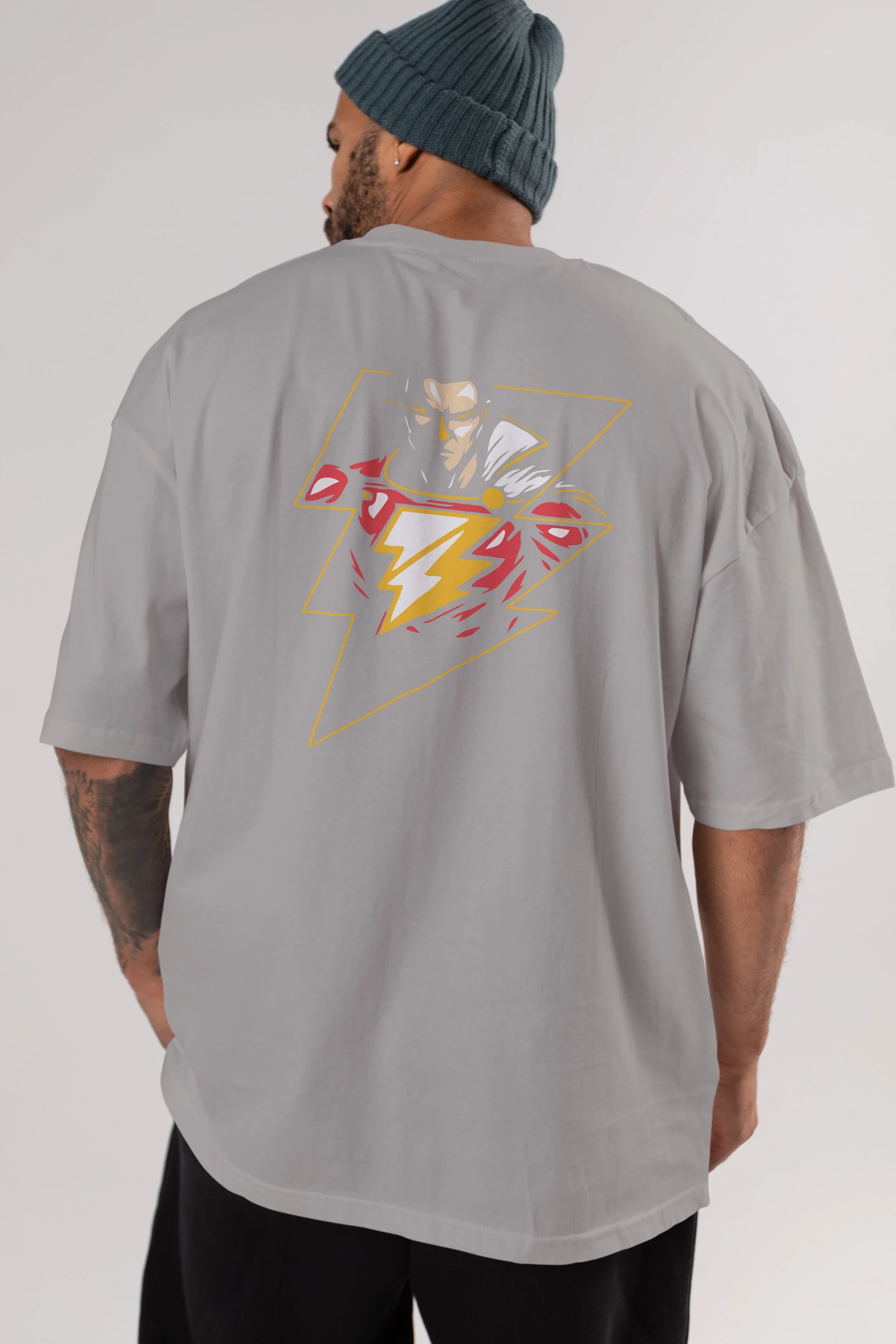 Flash Avengers (3) Arka Baskılı Oversize t-shirt Erkek Kadın Unisex %100 Pamuk Bisiklet Yaka tişort