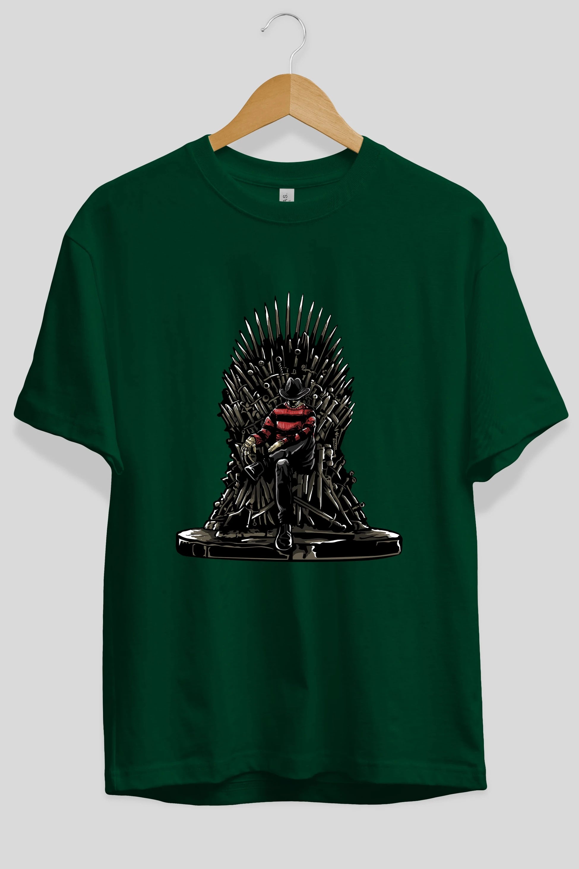 Nightmare Throne Ön Baskılı Oversize t-shirt Erkek Kadın Unisex %100 Pamuk tişort