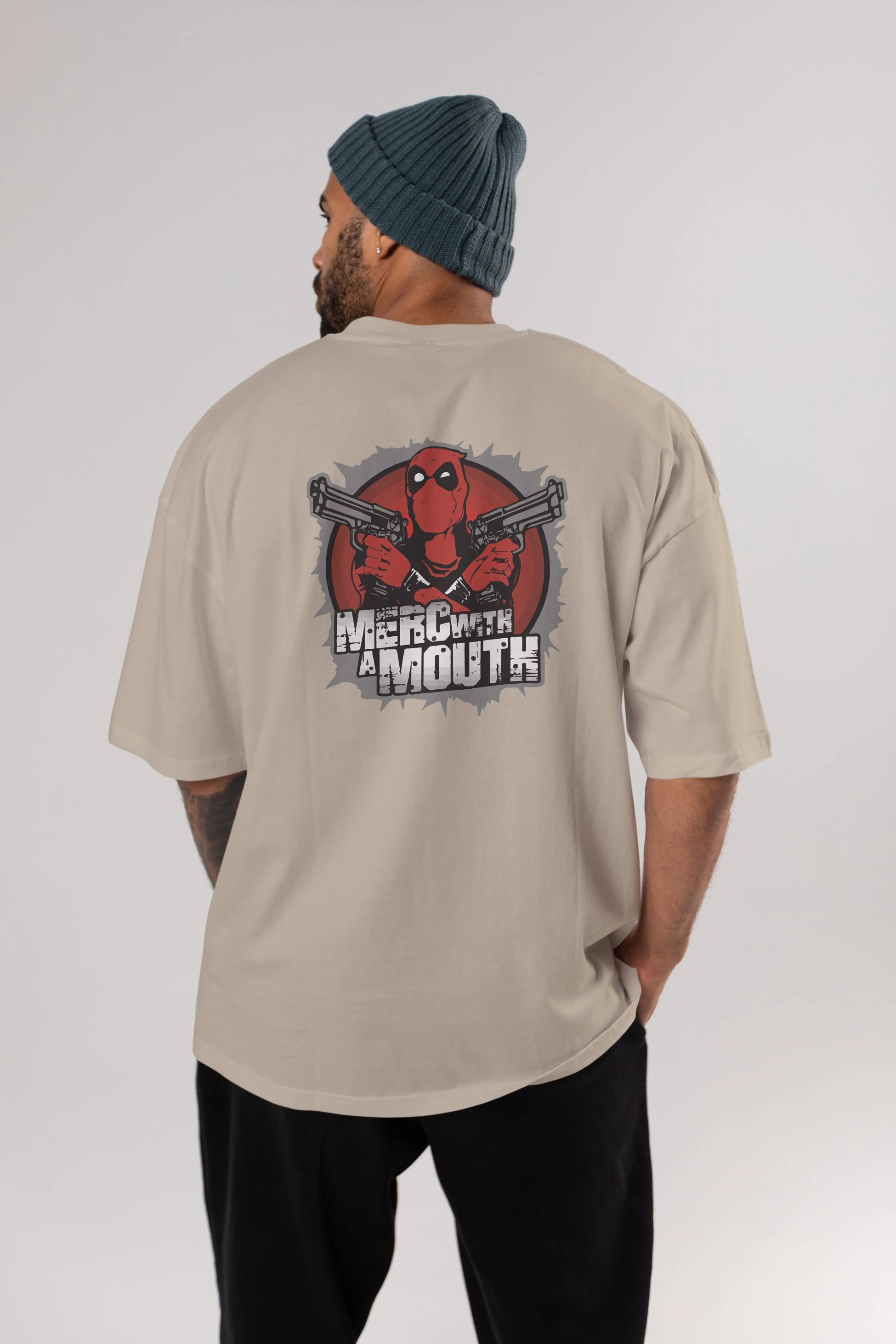 Deadpool (13) Arka Baskılı Oversize t-shirt Erkek Kadın Unisex %100 Pamuk Bisiklet Yaka tişort