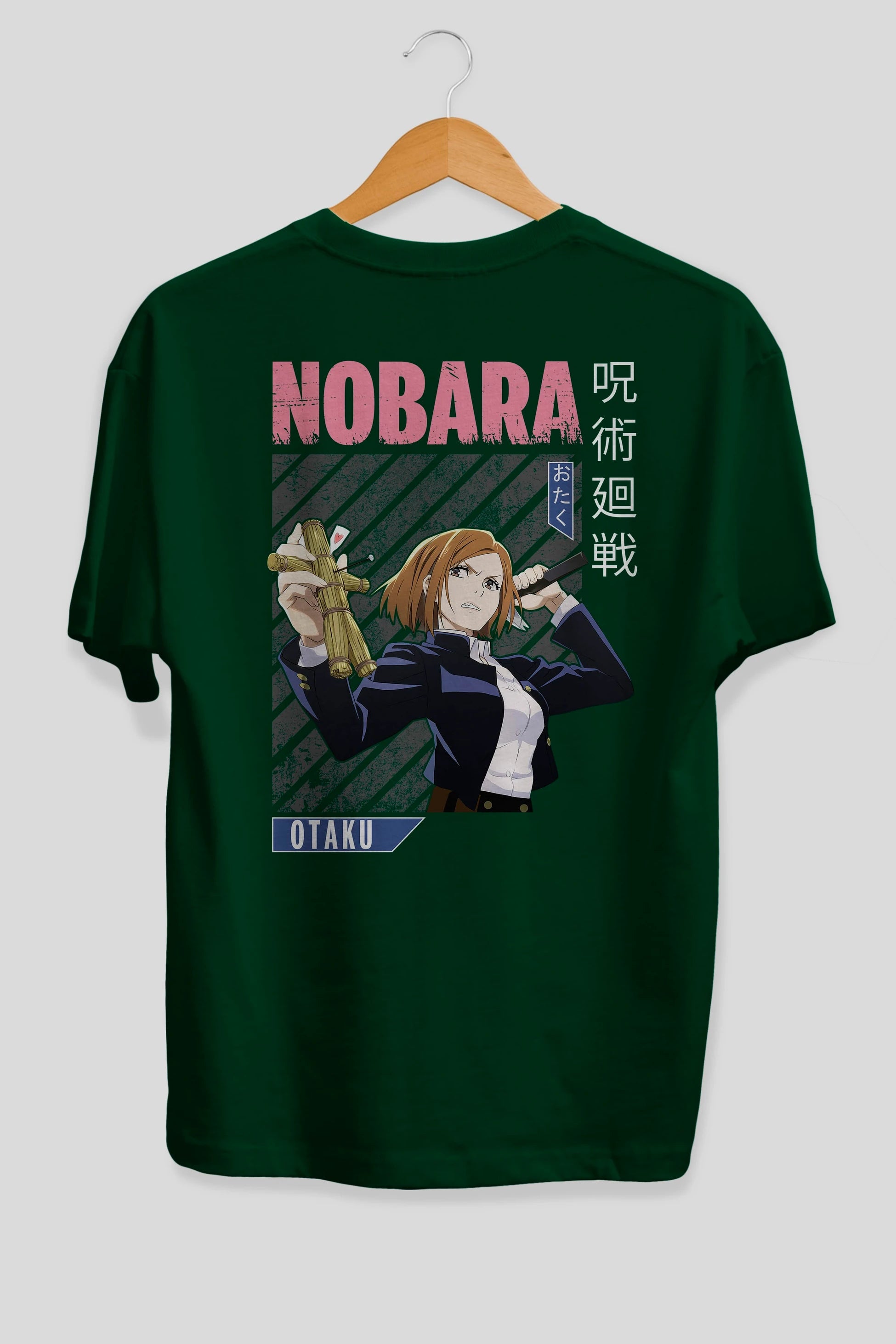 Nobara Kugisaki 6 Anime Arka Baskılı Oversize t-shirt Erkek Kadın Unisex