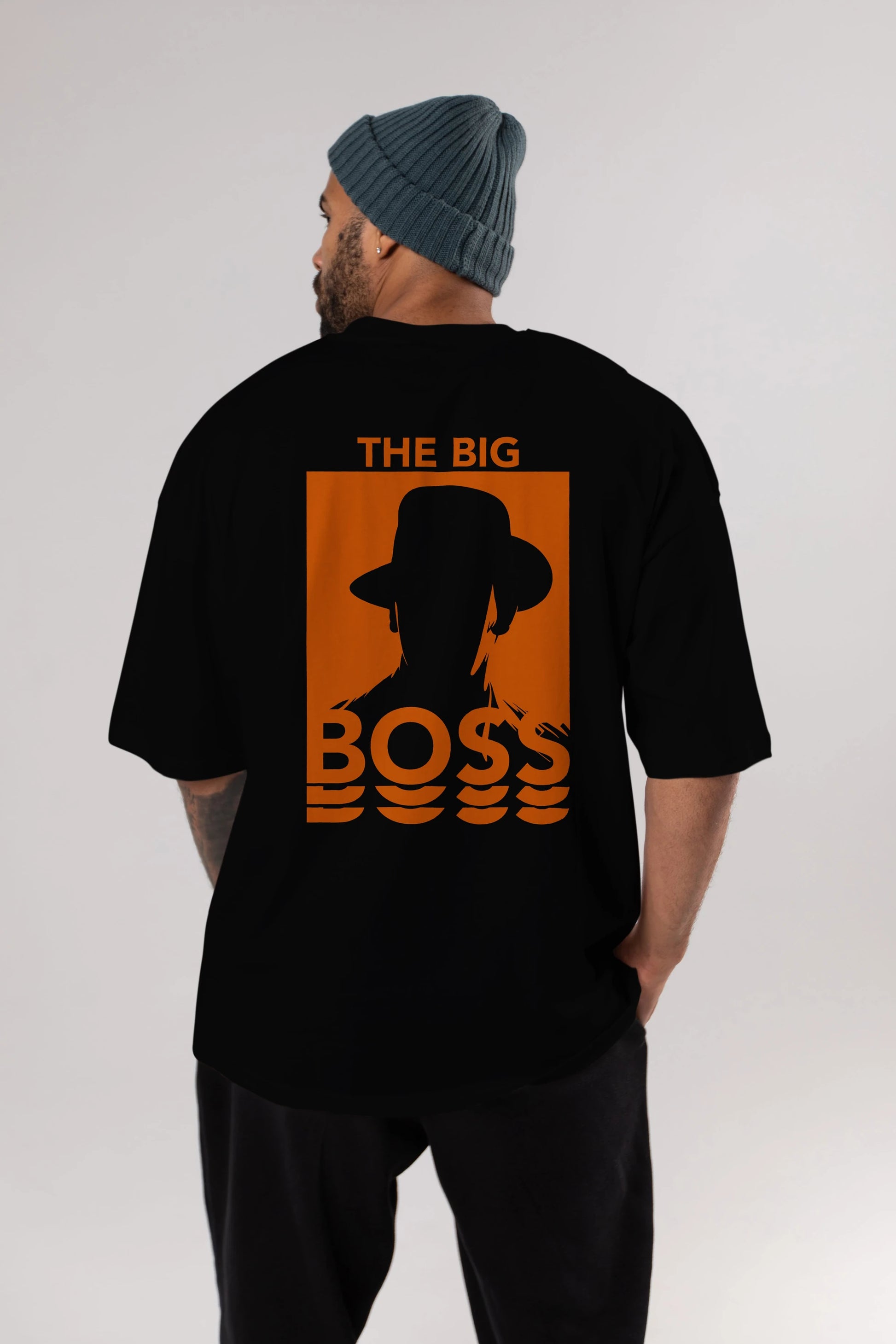 The Big Boss Arka Baskılı Oversize t-shirt Erkek Kadın Unisex