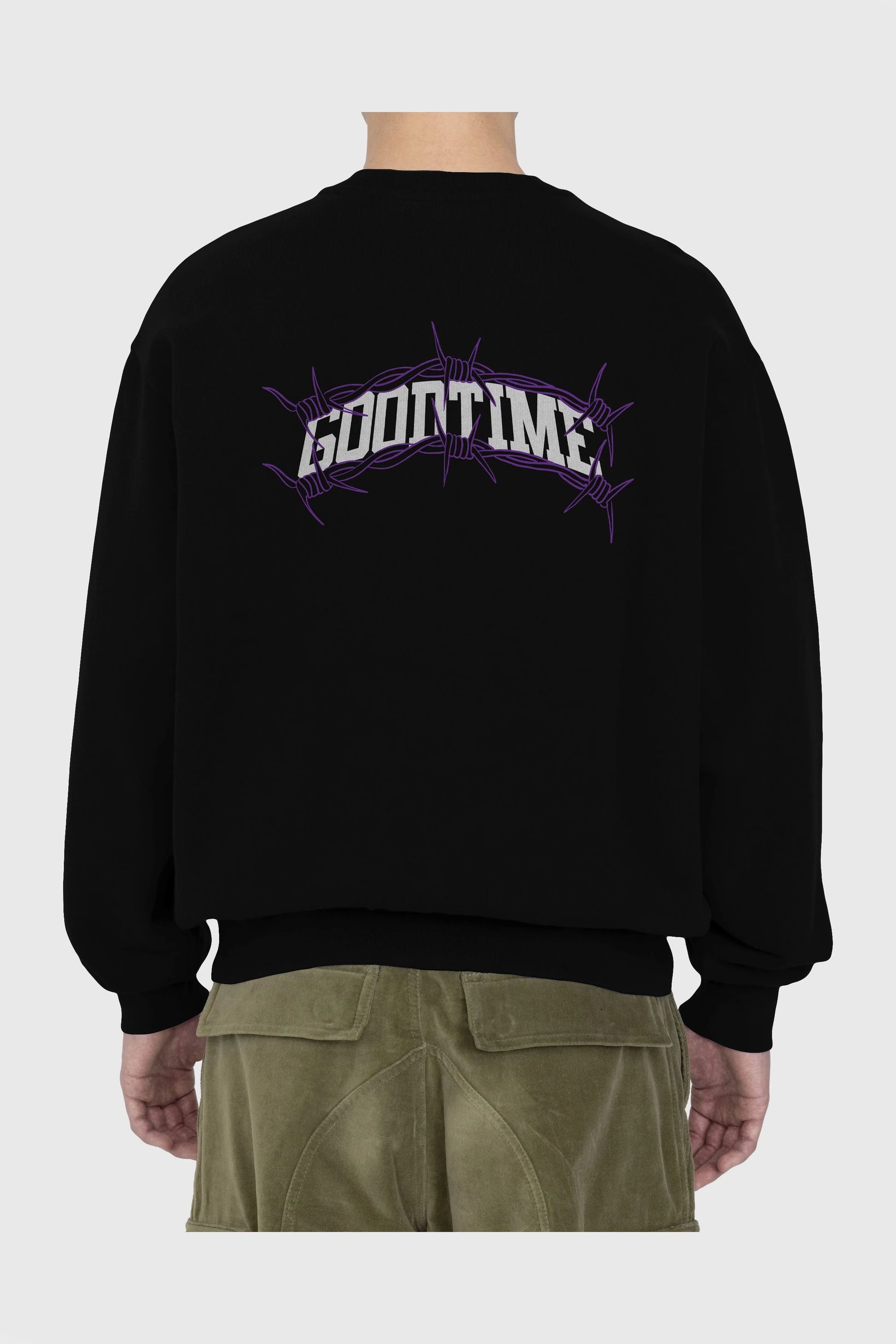 Good Time Arka Baskılı Oversize Sweatshirt Erkek Kadın Unisex
