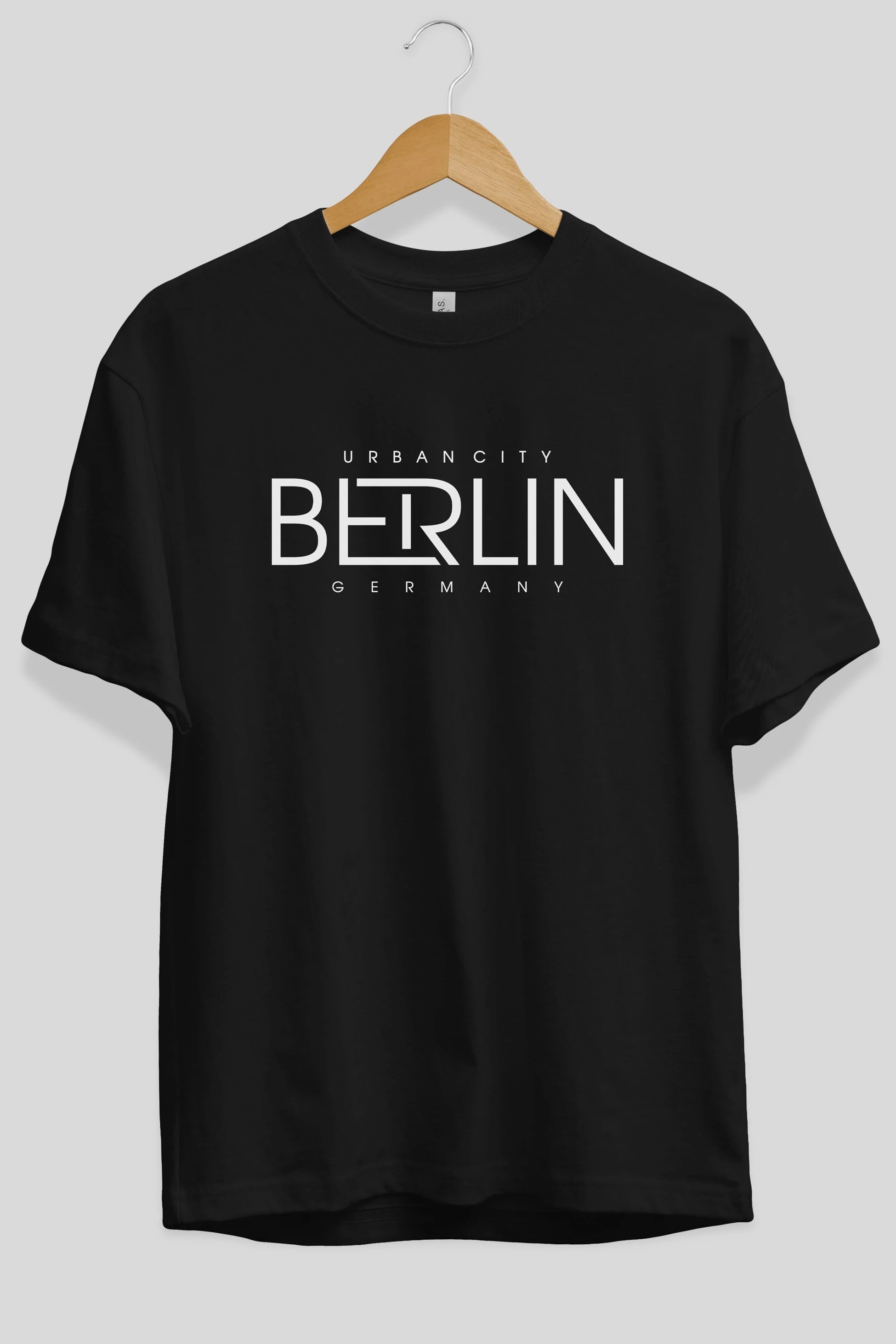 Berlin Ön Baskılı Oversize t-shirt Erkek Kadın Unisex