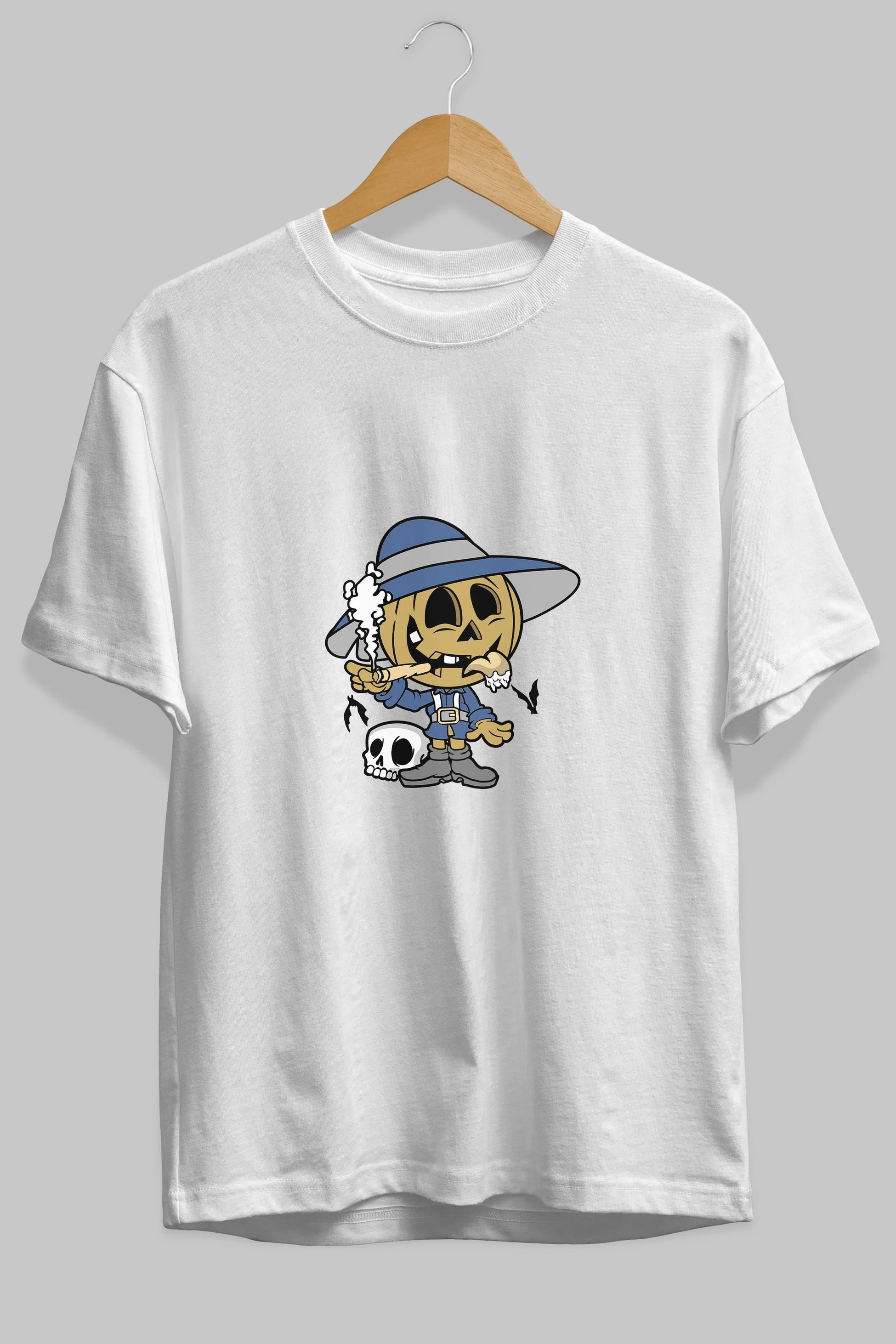 Halloween Kid Ön Baskılı Oversize t-shirt Erkek Kadın Unisex %100 Pamuk tişort