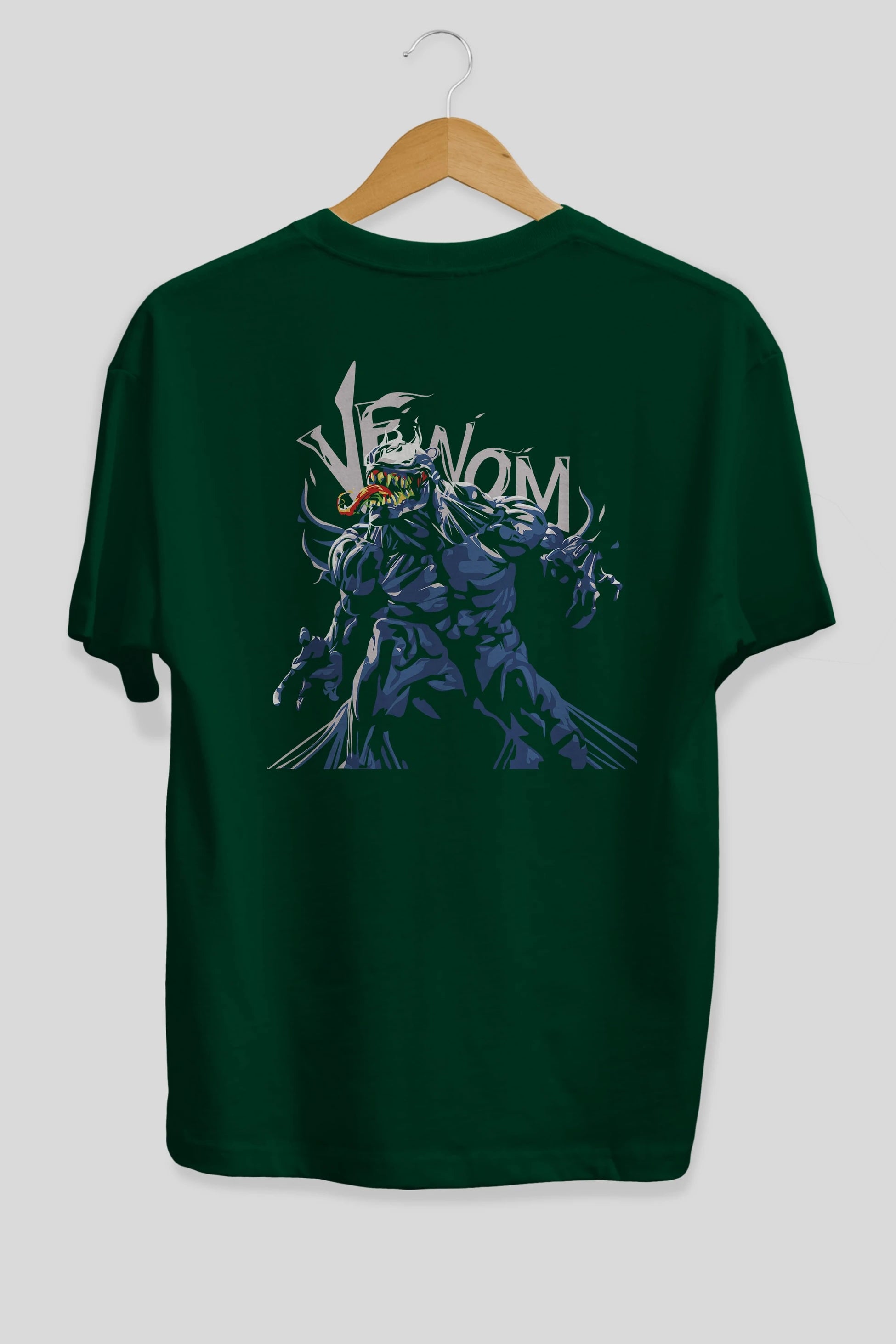 Venom (8) Arka Baskılı Oversize t-shirt Erkek Kadın Unisex %100 Pamuk Bisiklet Yaka tişort