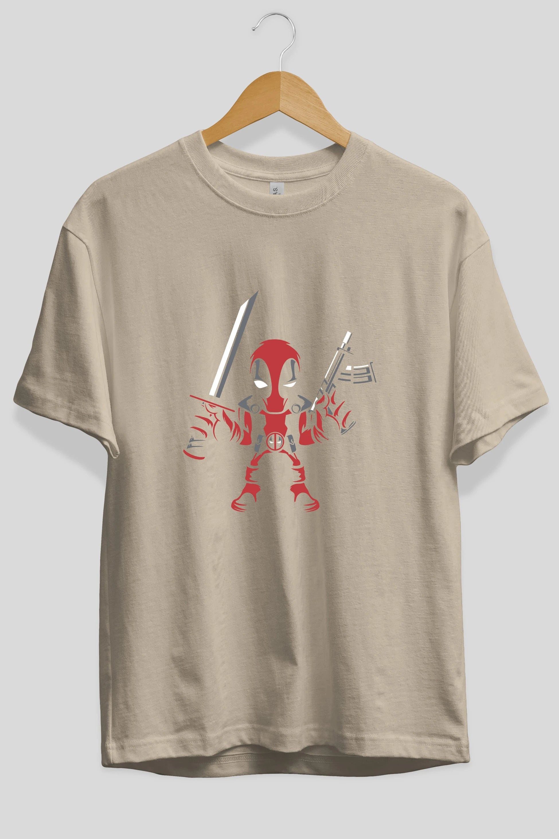 Deadpool (11) Ön Baskılı Oversize t-shirt Erkek Kadın Unisex %100 Pamuk Bisiklet Yaka tişort