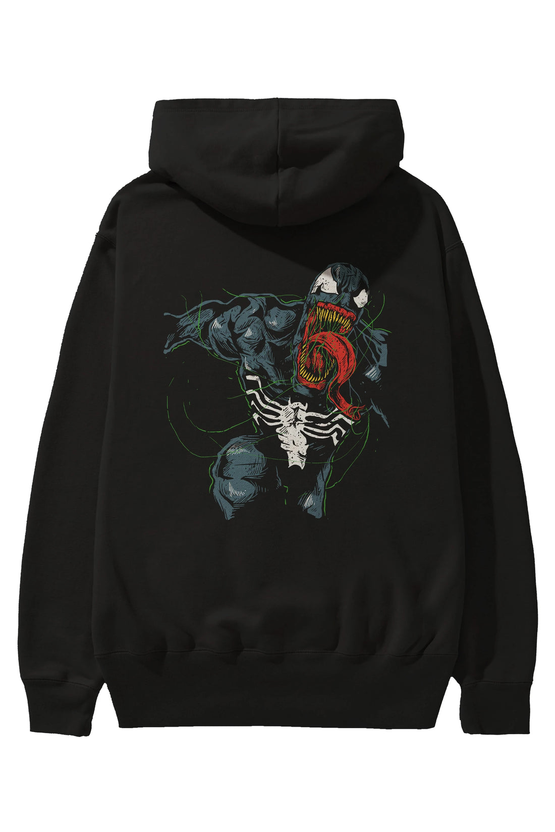 Venom (6) Arka Baskılı Hoodie Oversize Kapüşonlu Sweatshirt Erkek Kadın Unisex